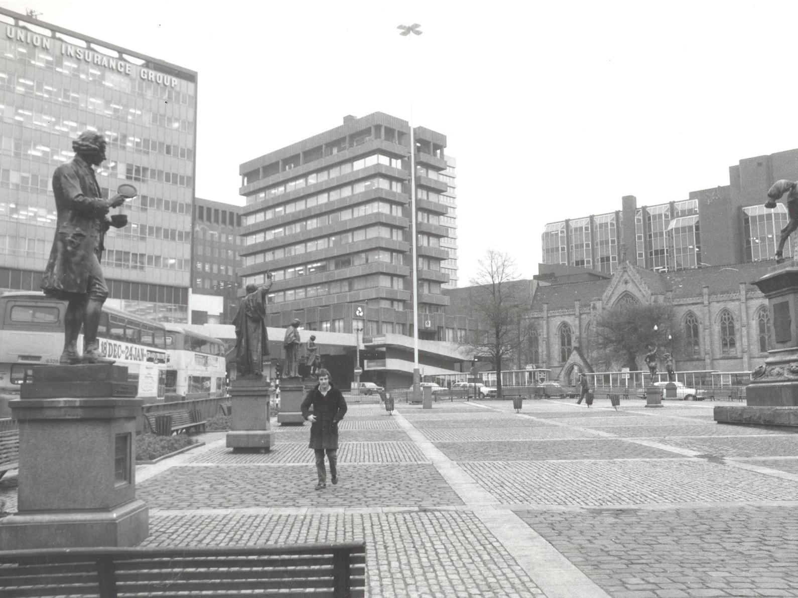 City Square in November 1982. Any hidden statues we have missed? Please get in touch. Email: andrew.hutchinson@jpress.co.uk oer tweet him @AndyHutchYPN
