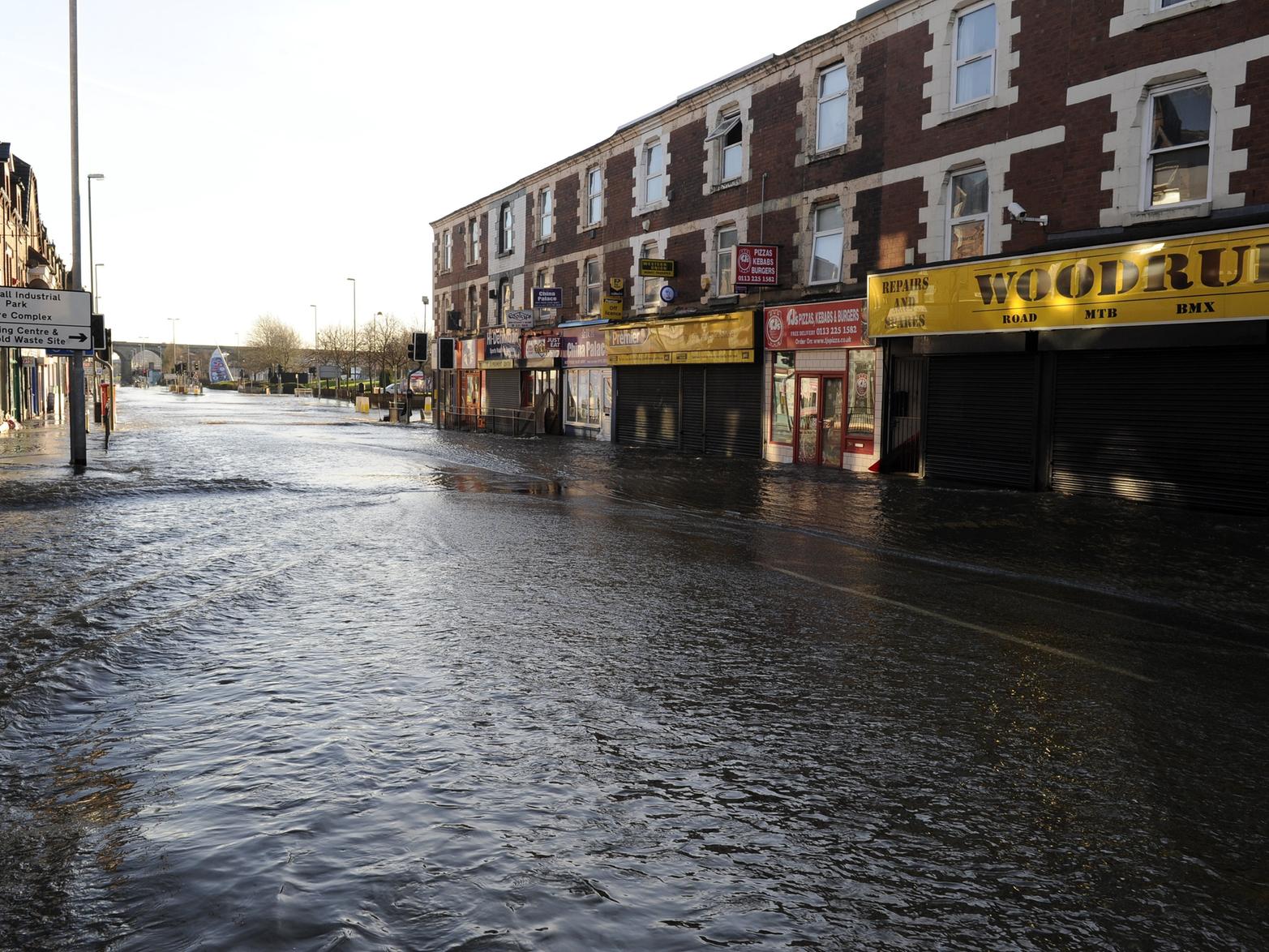 Flooding on Kirkstall Road.