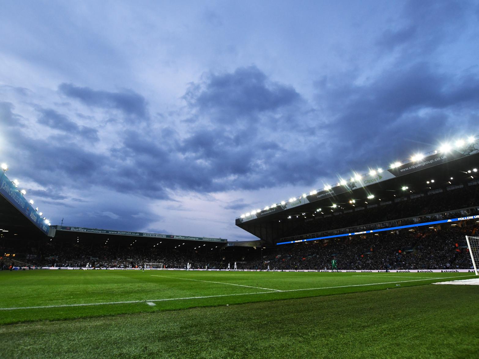 Leeds will play West Brom under the Elland Road lights. Photo by George Wood/Getty Images.