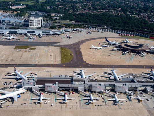 44 per cent of consumers rated food options at London Gatwick as good/excellent