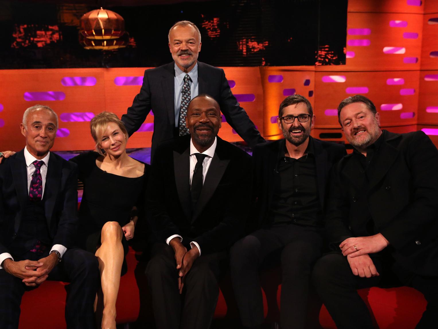 Louis Theroux joins celebrity guests on tonight's The Graham Norton Show