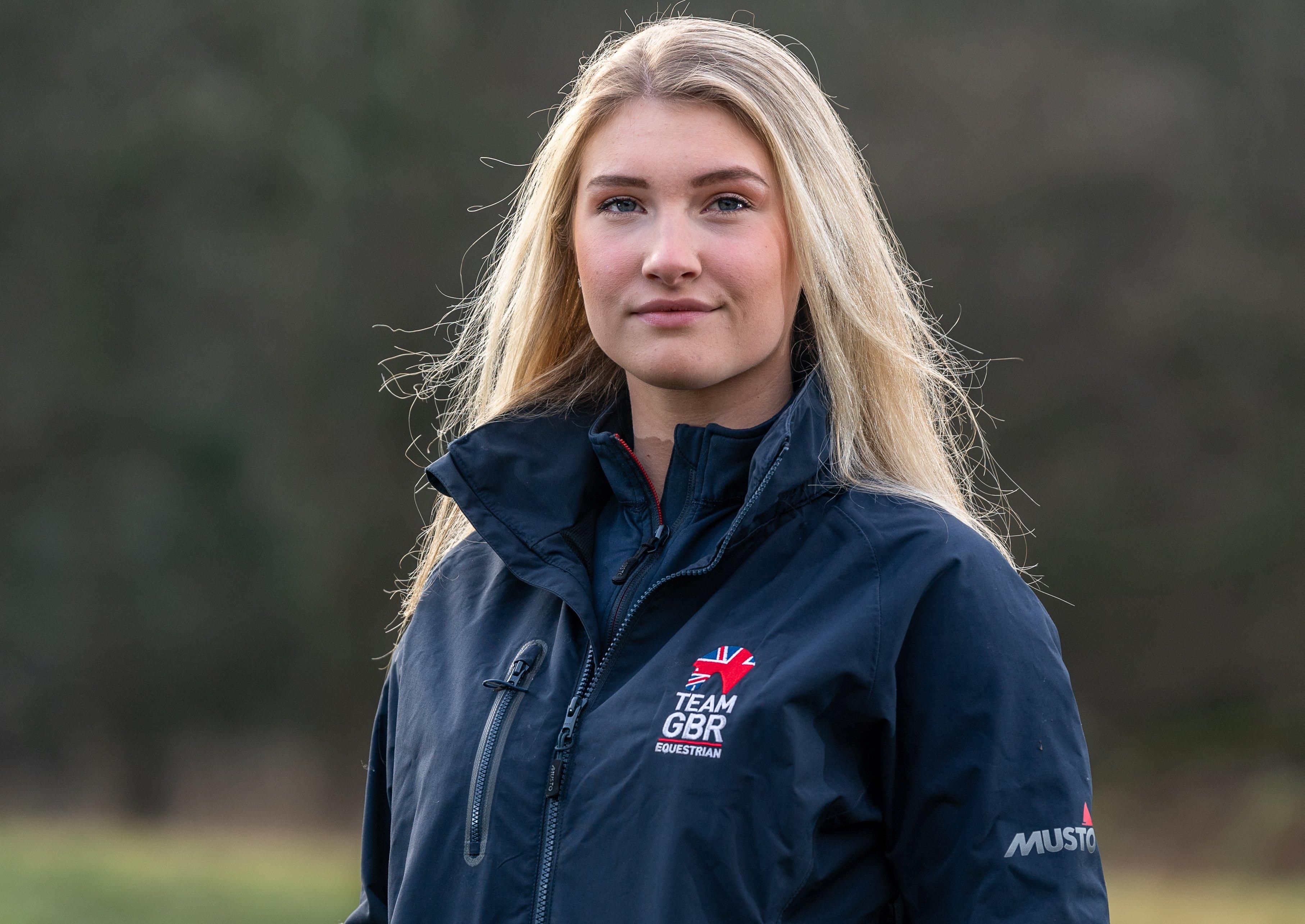TEAM: Izzy Palmer in her Great Britain riding kit. Picture: James Hardisty.