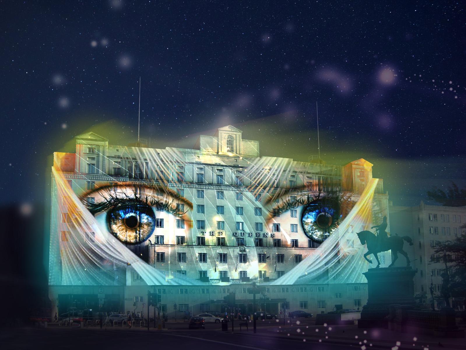 Projected onto the front of The Queens Hotel, The Vision will take audiences into dreams of two characters through their eyes as it is  often believed that eyes are also a mirror of the soul