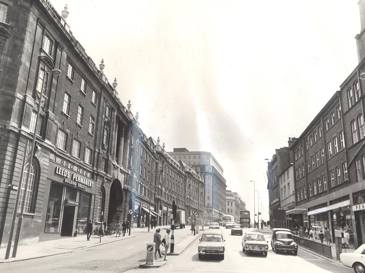A summer's day on The Headrow in the early 1970s.