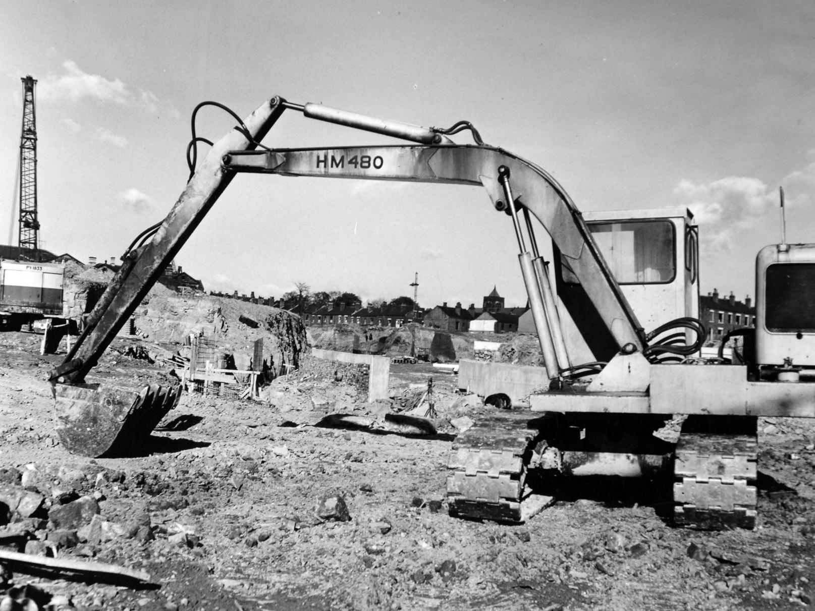 The bulldozers and diggers of contractors Lehane, Mackenzie and Shand Ltd moved on site to start work in 1964.