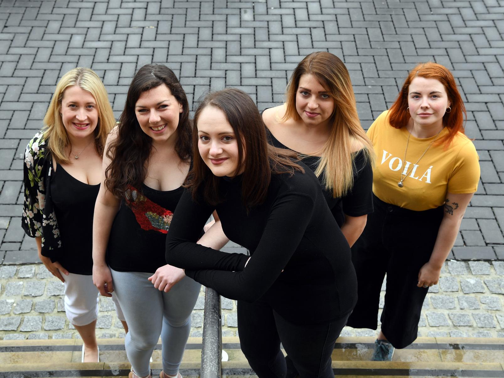Keisha Meek has founded a support group for people in Leeds and wider Yorkshire with endometriosis. From left, Amanda Ward, Melissa Porter, Keisha Meek, Stephanie Jordon and Rosa Nolan-Warren. Picture Jonathan Gawthorpe