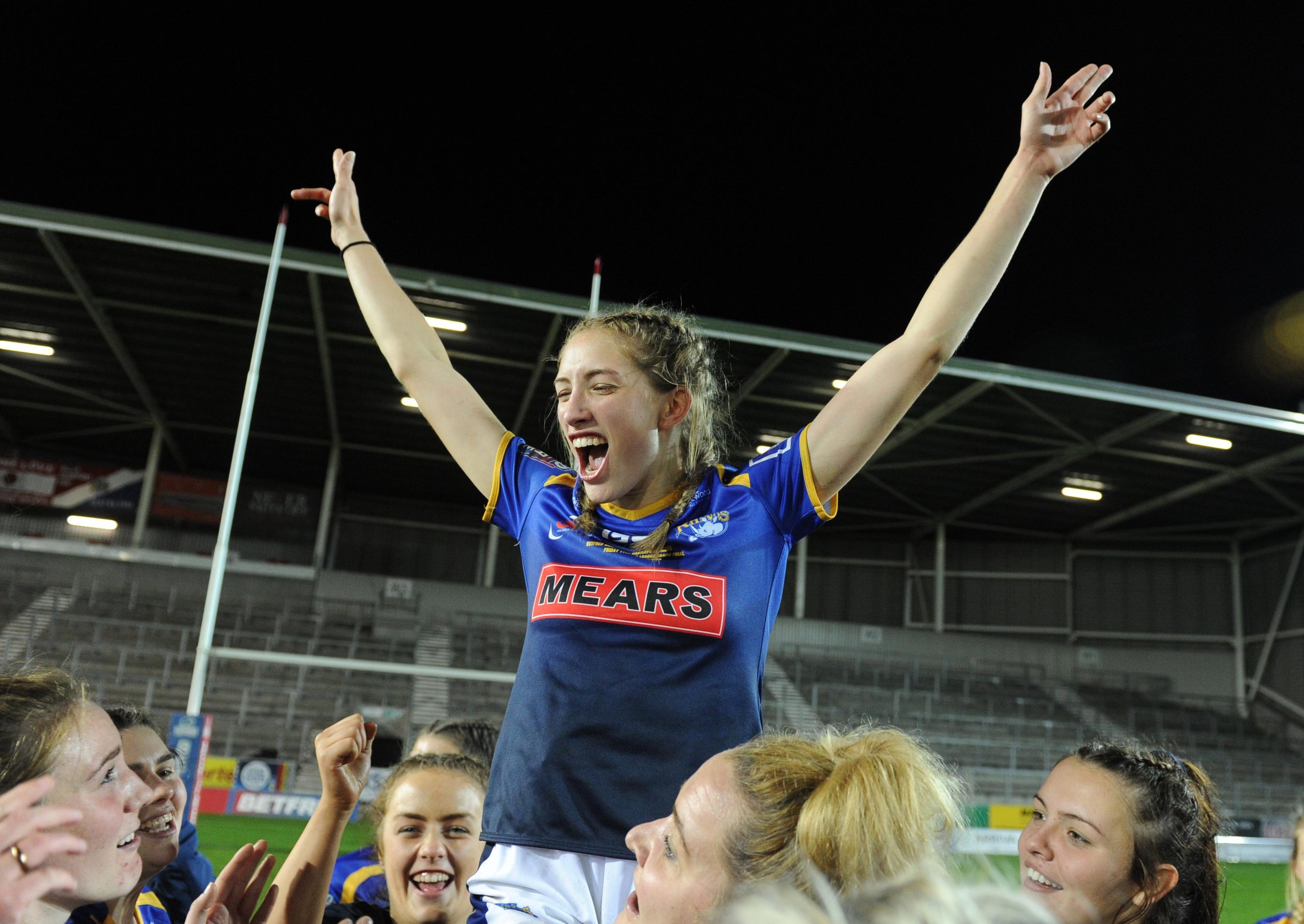 Birthday girl Caitlin Beevers celebrated her 18th with victory in the Betfred Women's Super League Grand Final over Castleford Tigers. PIC: Steve Riding