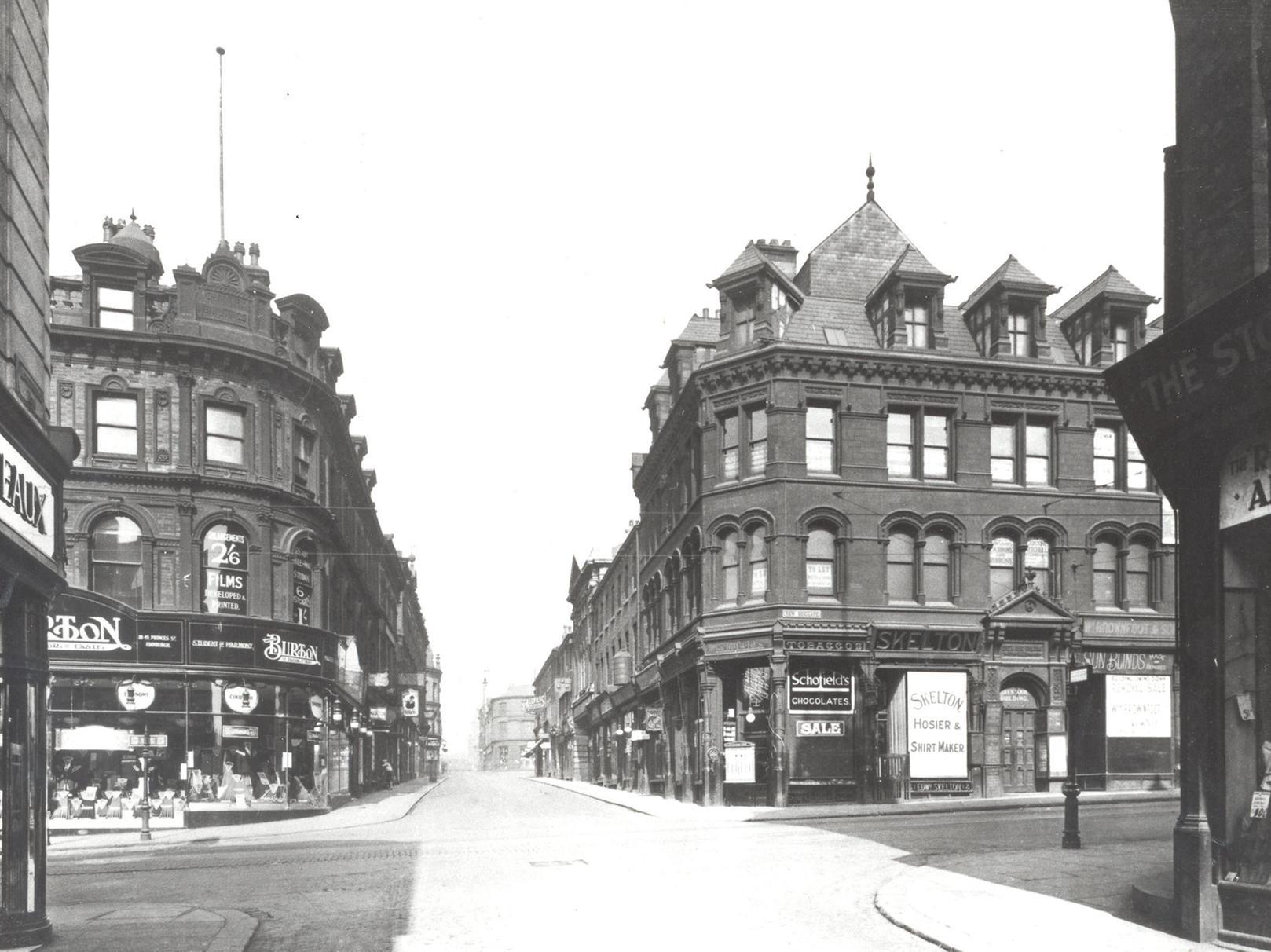 The Headrow during the 1930s.