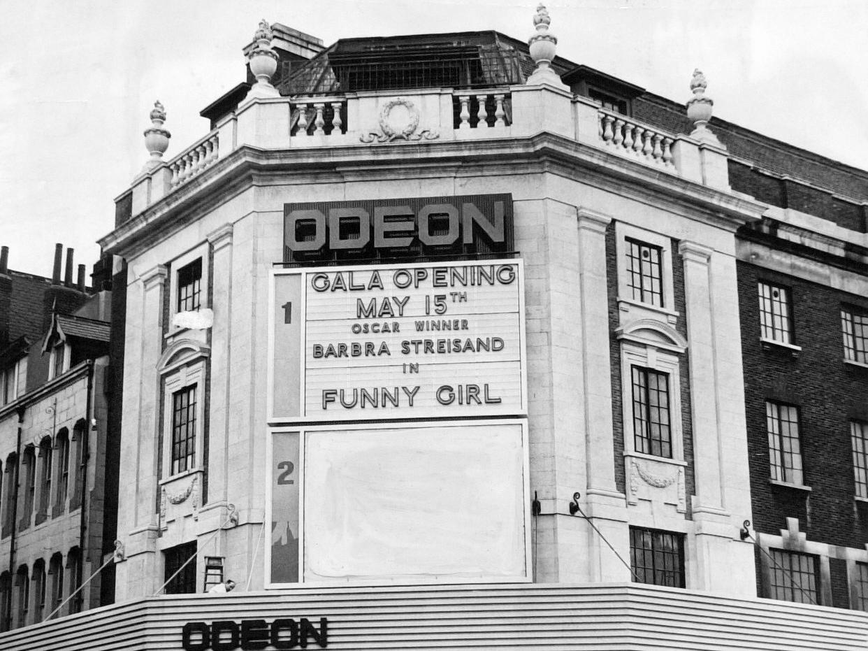 The Odeon cinema on the corner The Headrow and New Briggate.