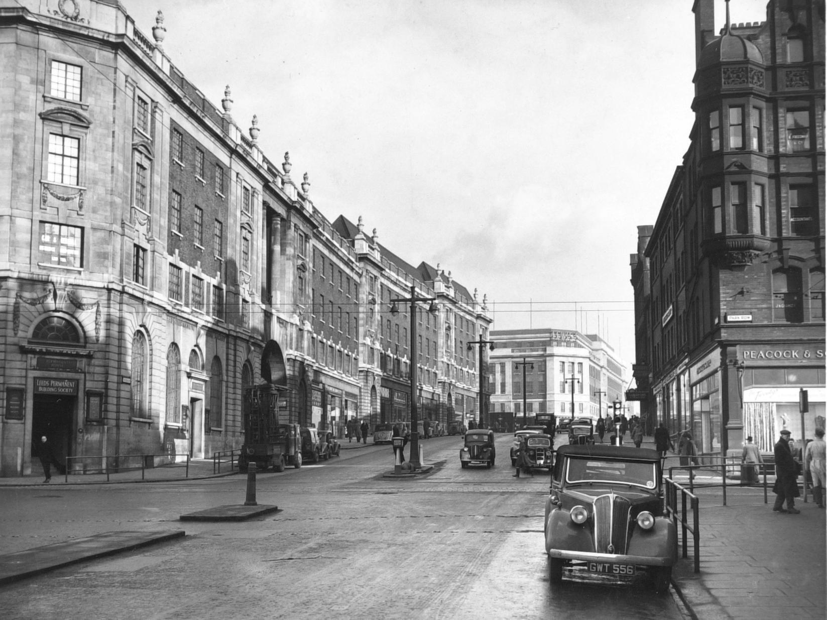The Headrow in the late 1940s.
