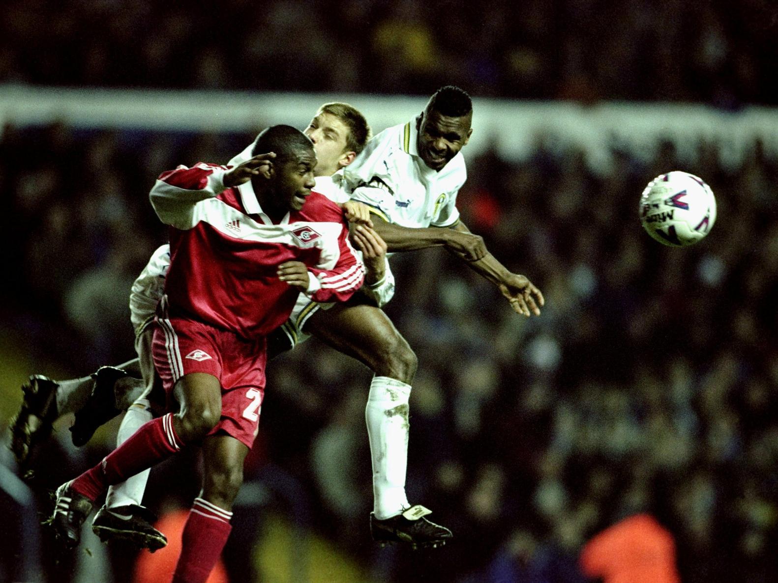 When Lucas Radebe scored.  Was too young to appreciate the situation but was mesmerised by Elland Road - Jack Roberts