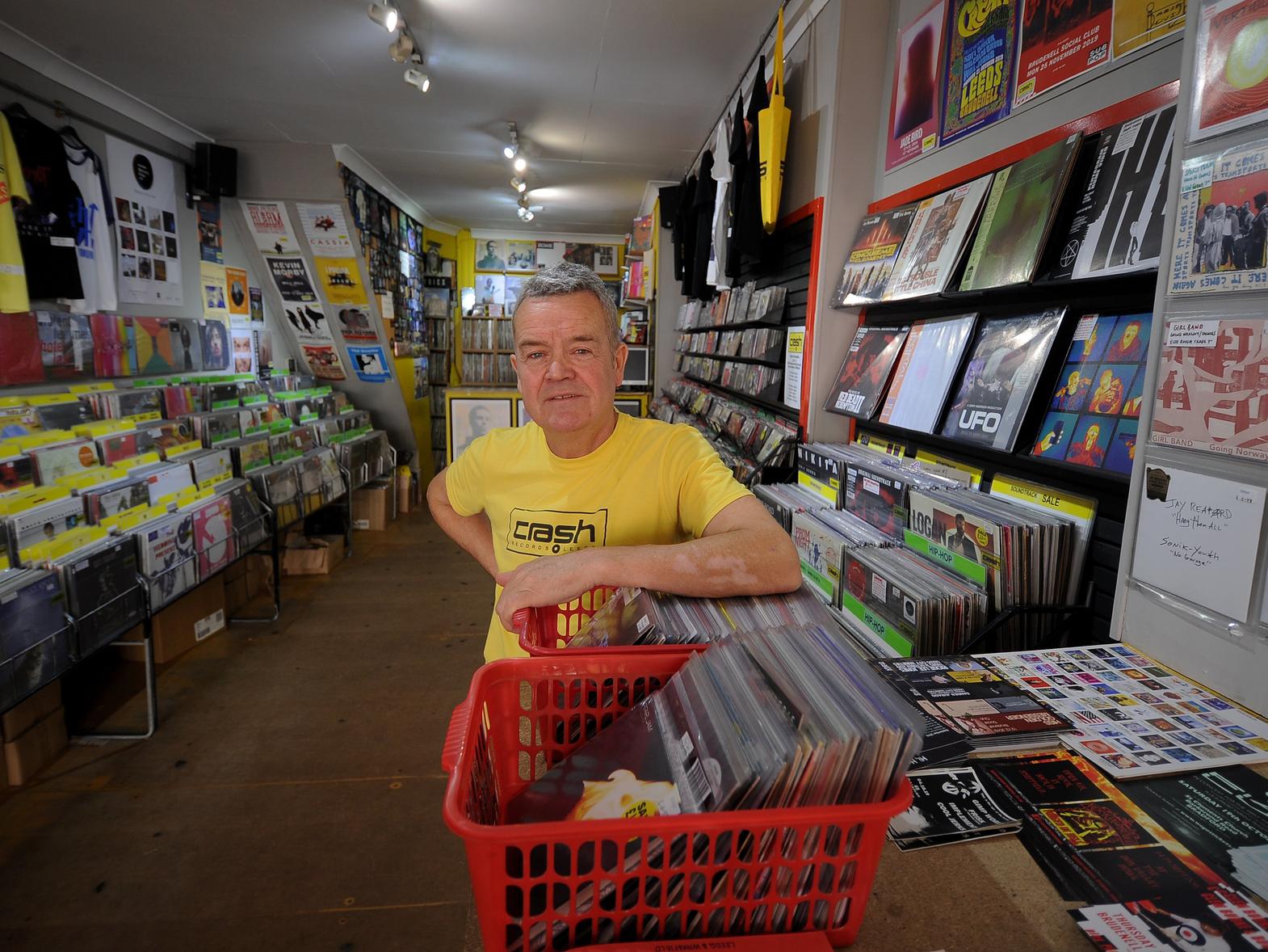 Ian De-Whytell, owner of Crash Records, Leeds