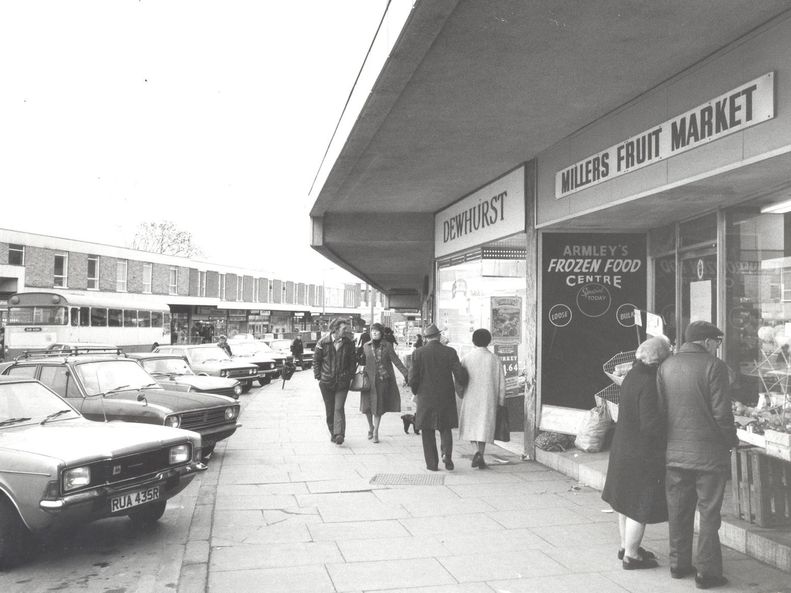Shoppers on Armley Town Street.