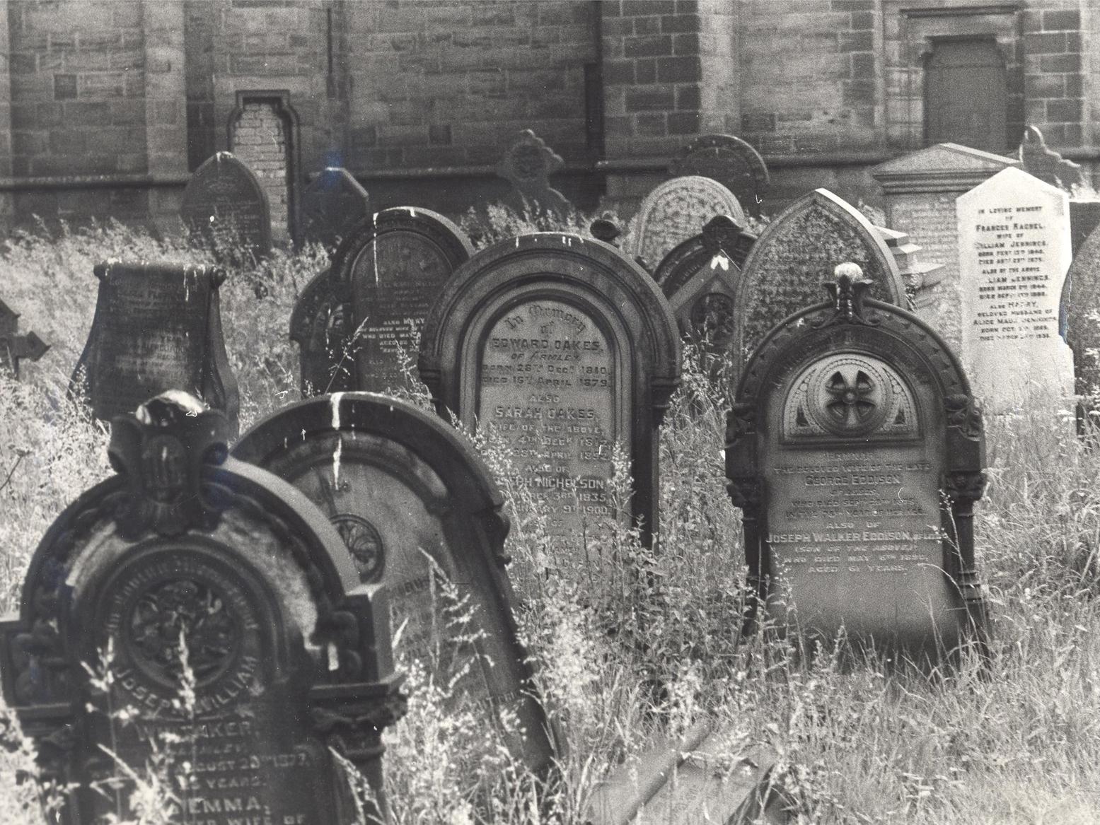 Gravestones at St Bartholomew's Church which were proposed to be removed.