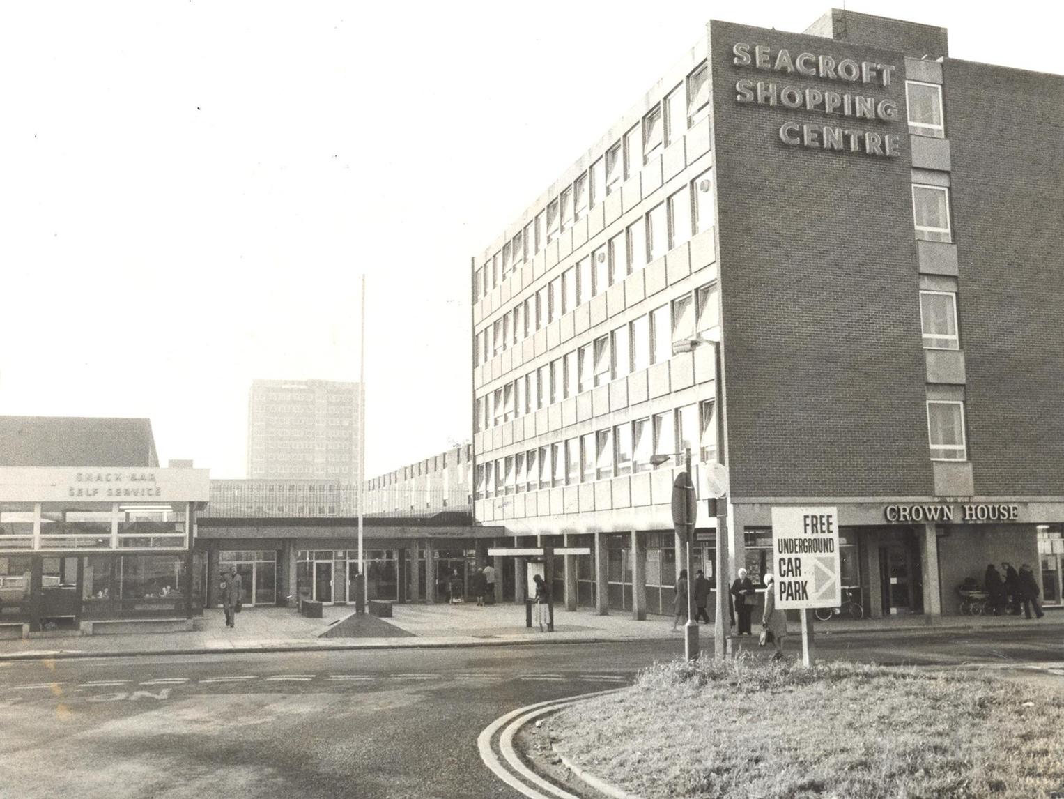 Seacroft Shopping Centre with its 'free undergound car park'