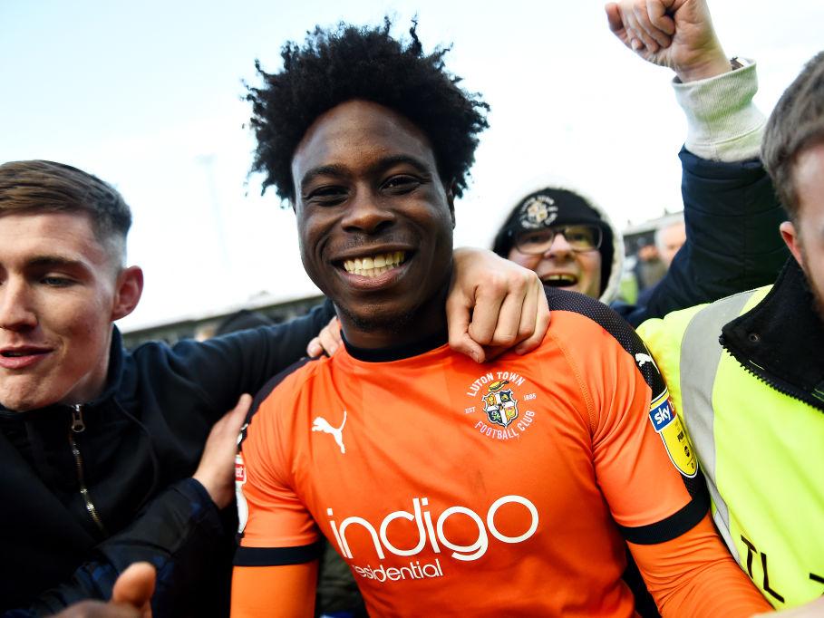Mpanzus goal in the eye-catching 3-0 win over Bristol City put him in the Hatters history books- netting in four different divisions for the club. Includes: National League, League Two, League One and Championship.