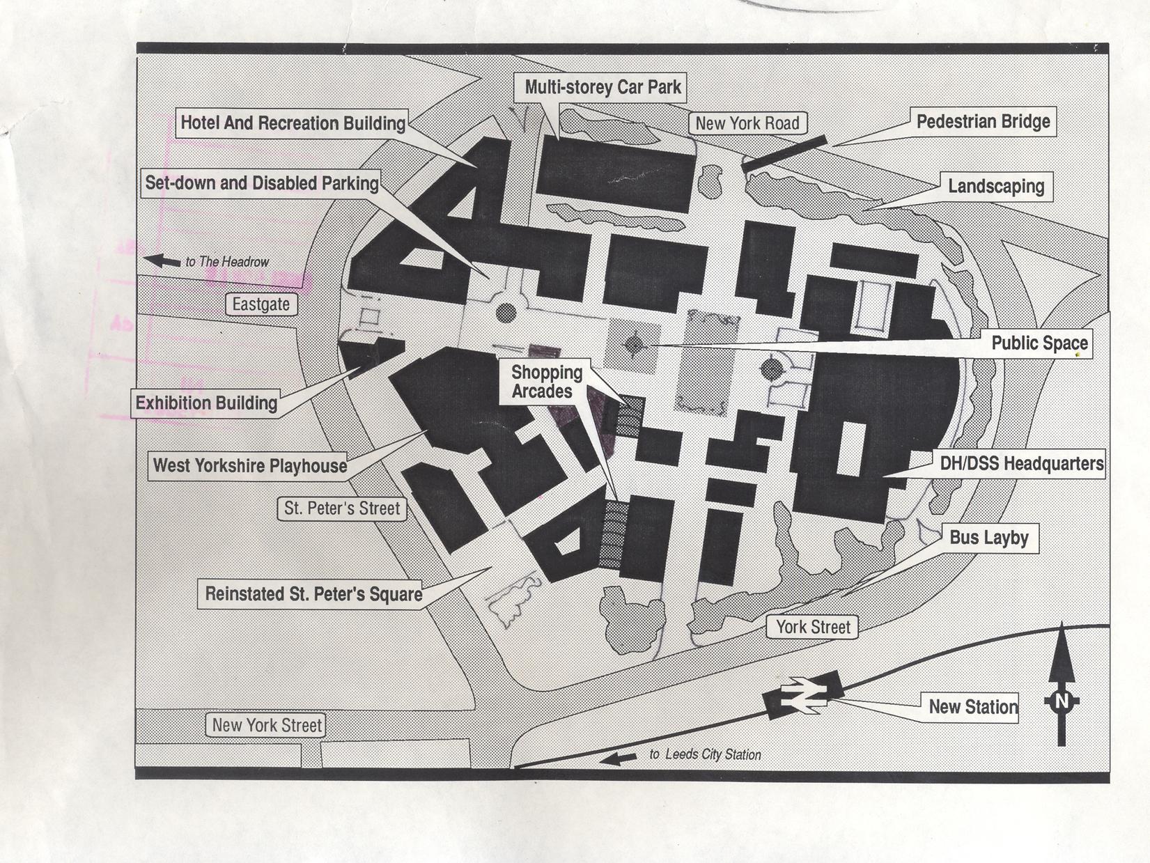 The revdevelopment plan for the Quarry Hill Flats site.