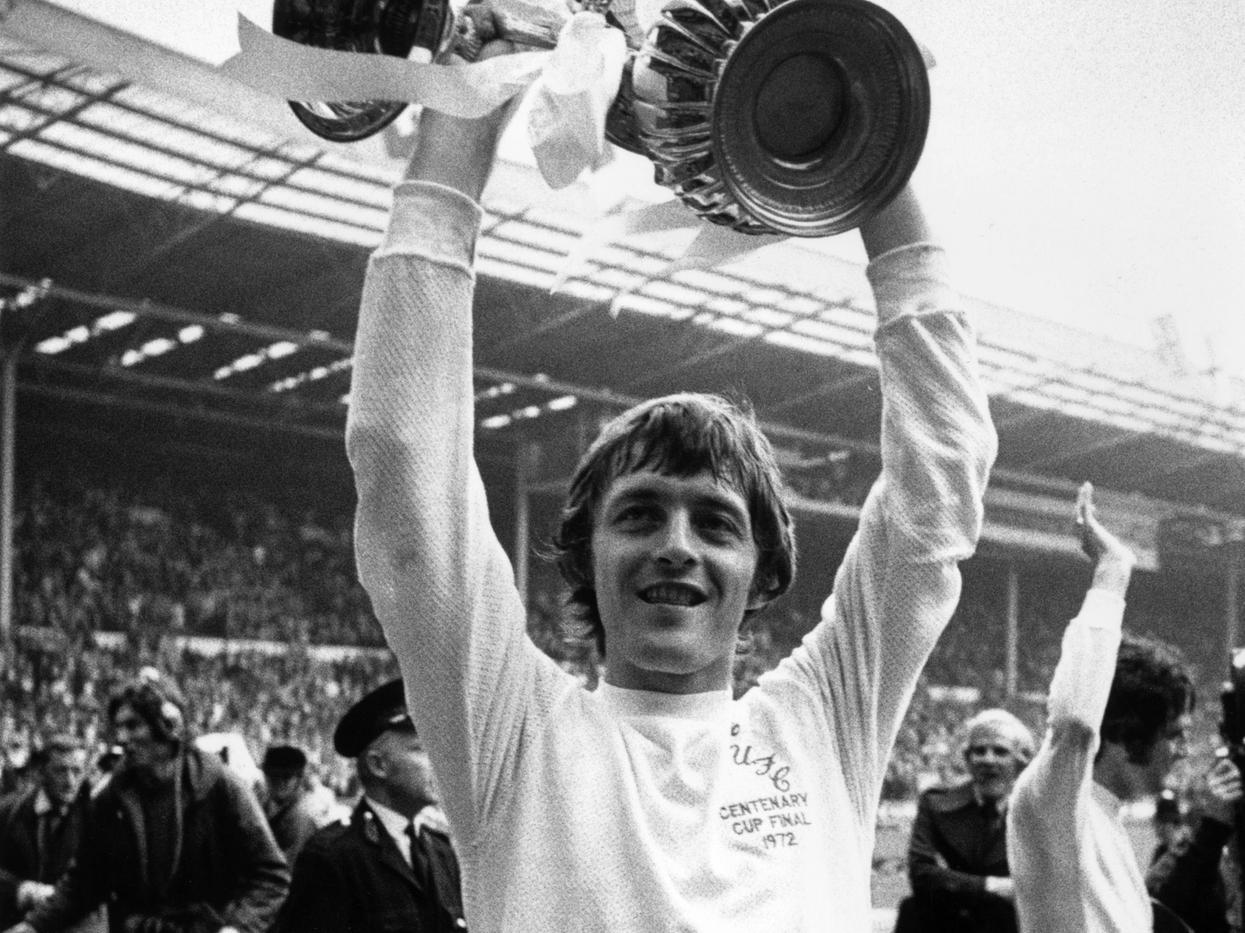 151 goals in 351 appearances for Leeds United including that header against Arsenal to win the FA Cup in 1972.