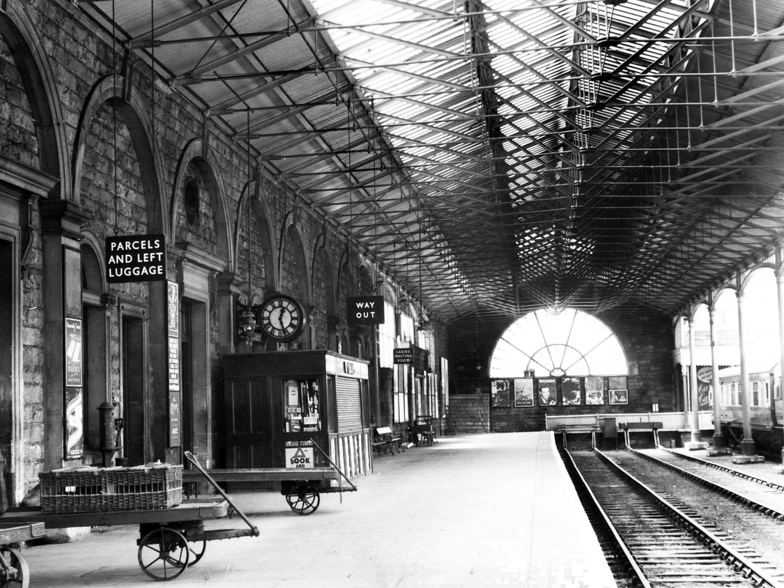 As an added bonus, here's a photo of how Buxton Station used to look, dated May 1953. This side of the station remains in use, today handling passenger services to Manchester.