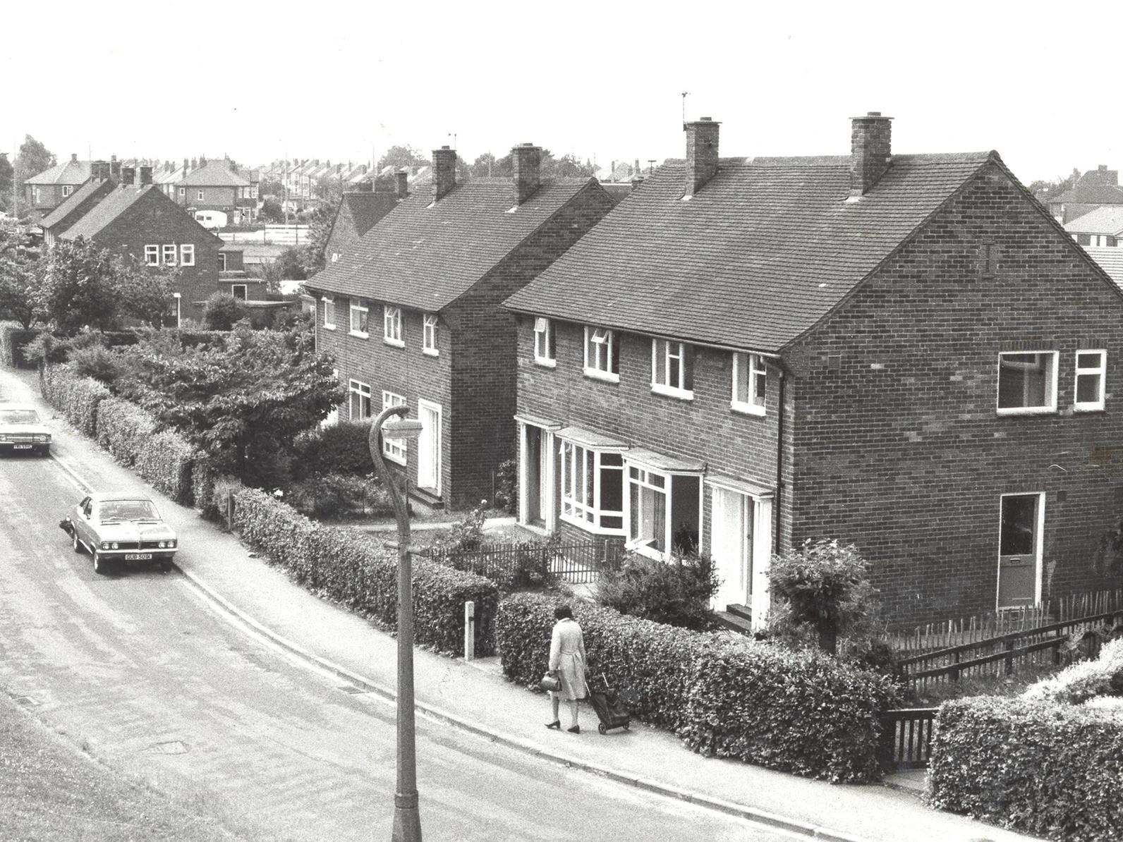 This is Stocks Road in Seacroft at the end of the 1970s.
