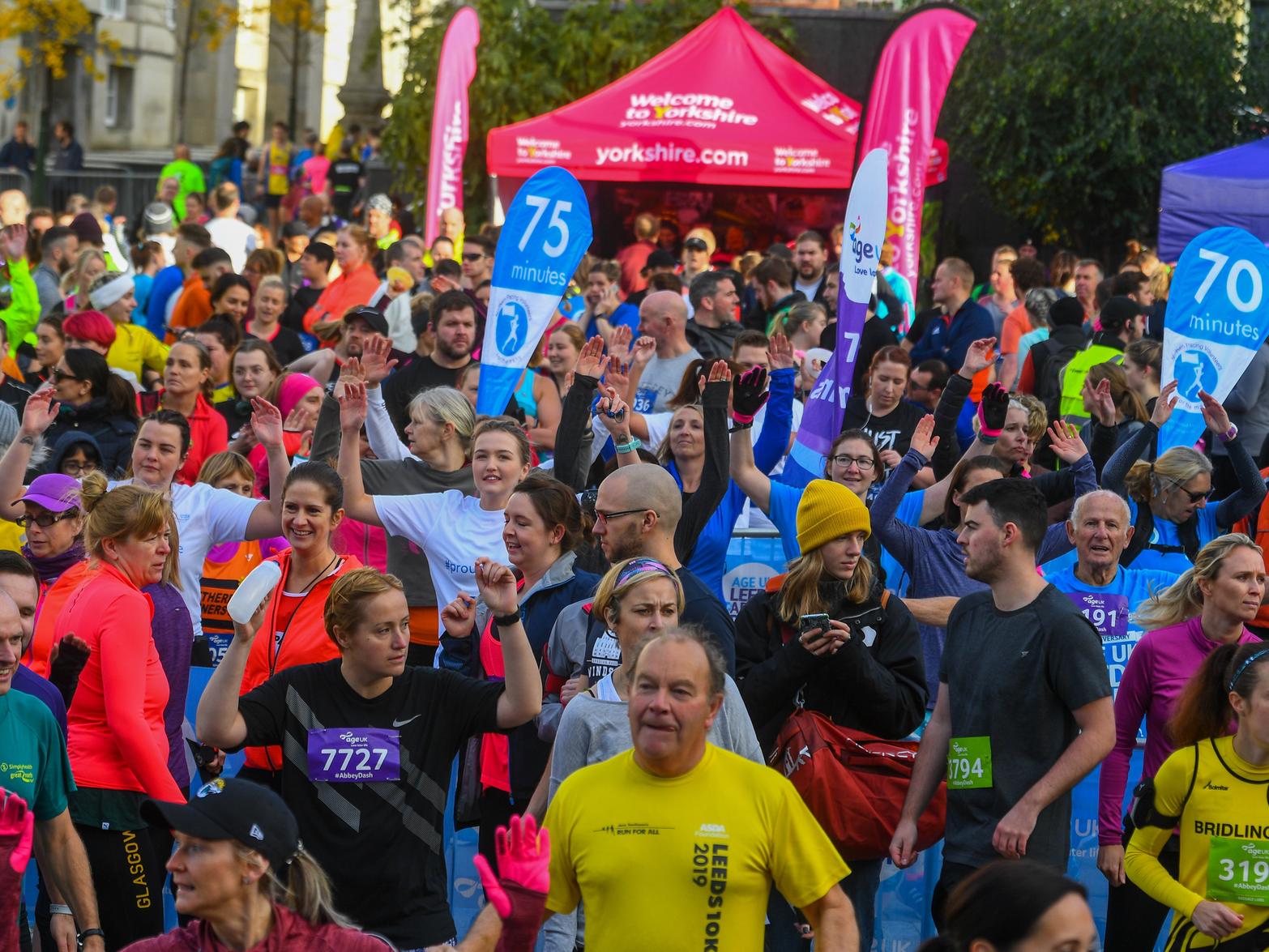 A sunny day for the Leeds Abbey Dash 2019.