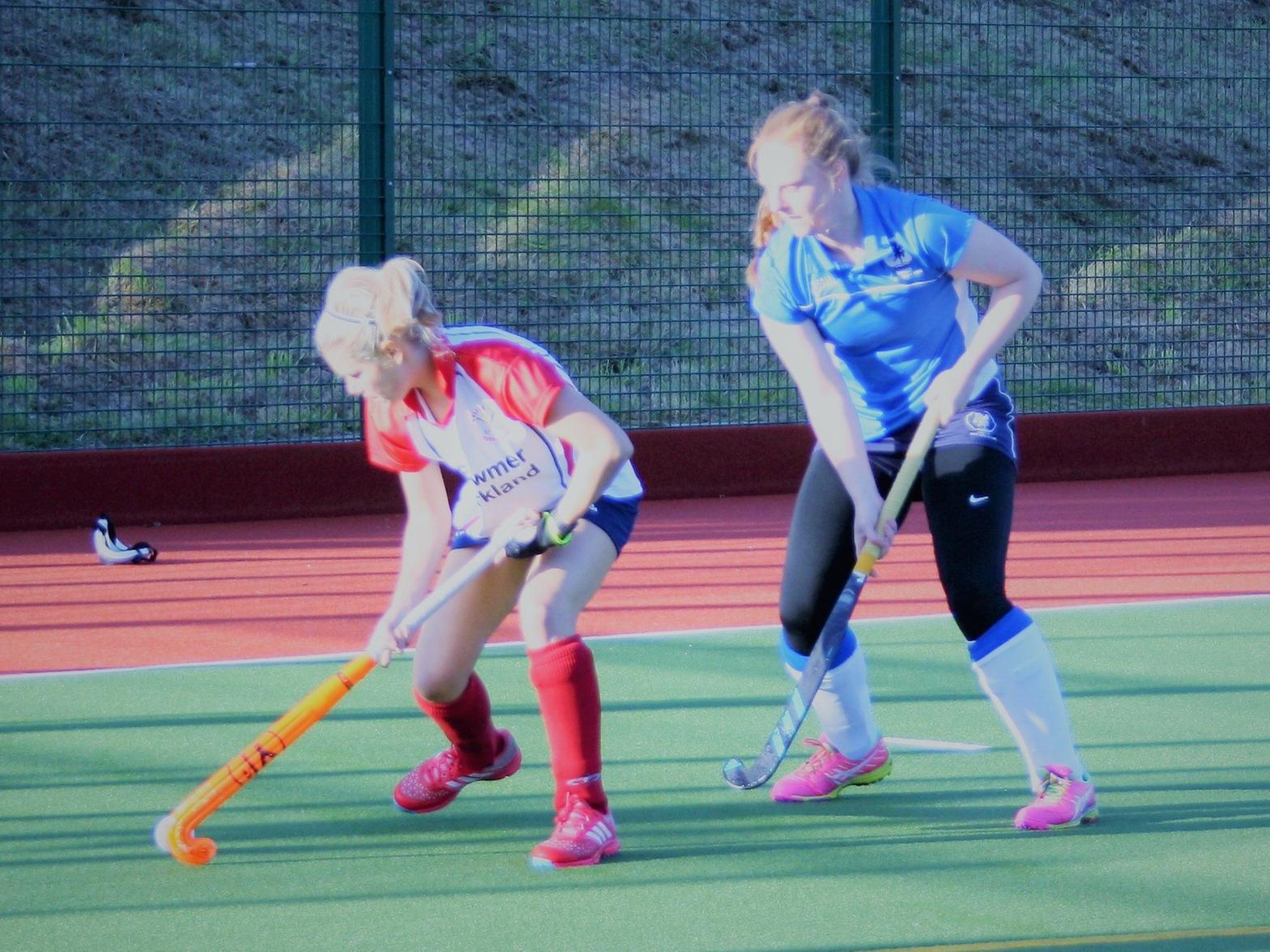 Action from Leeds Hockey Club Ladies 1sts v Belper. PIC: Dave Taylor