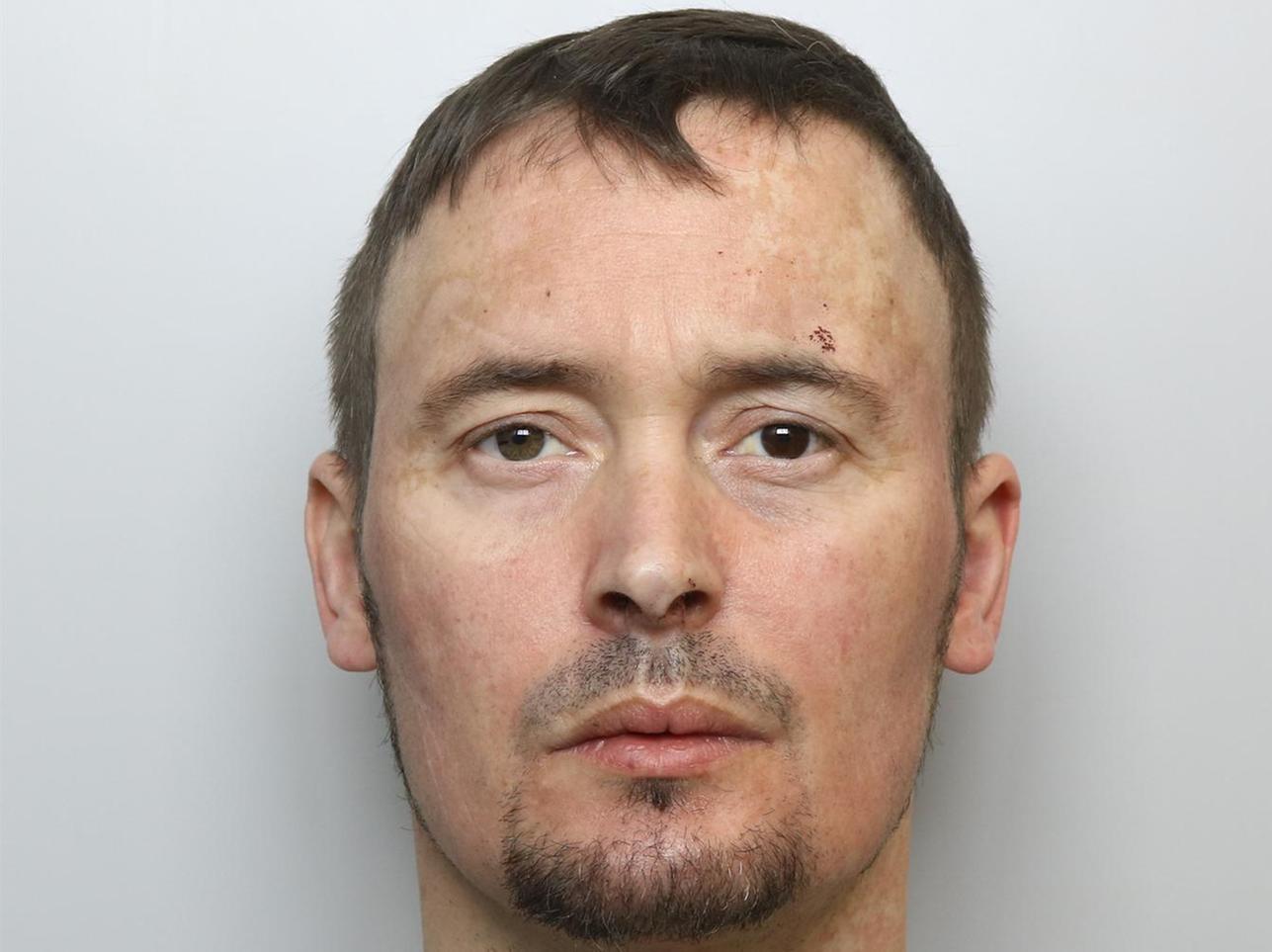 Rage: Matthew Newsome set fire to his neighbour's flat and attacked him with a hammer during dispute over loud music being played.