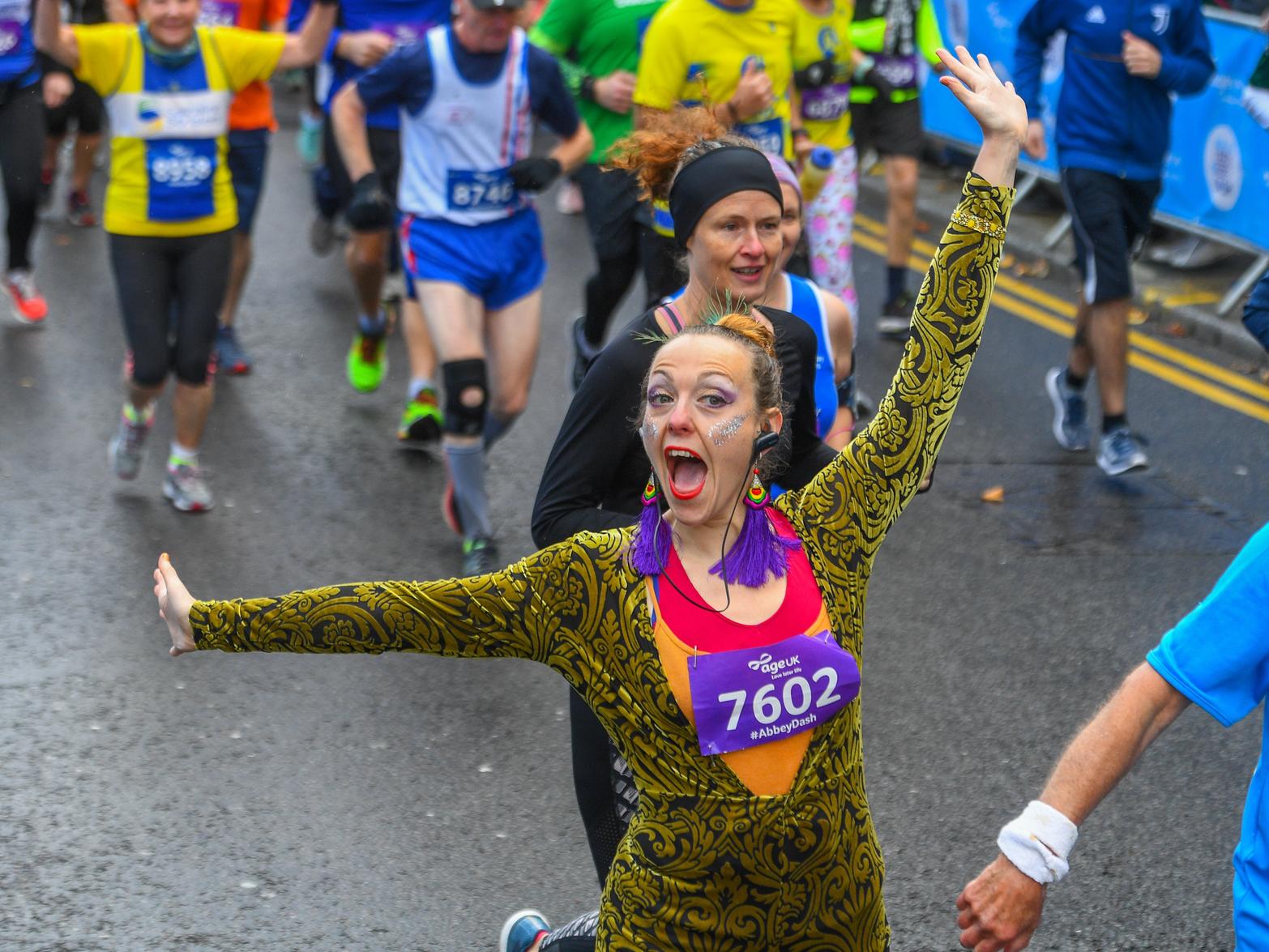 This runner was excited to be taking part!
