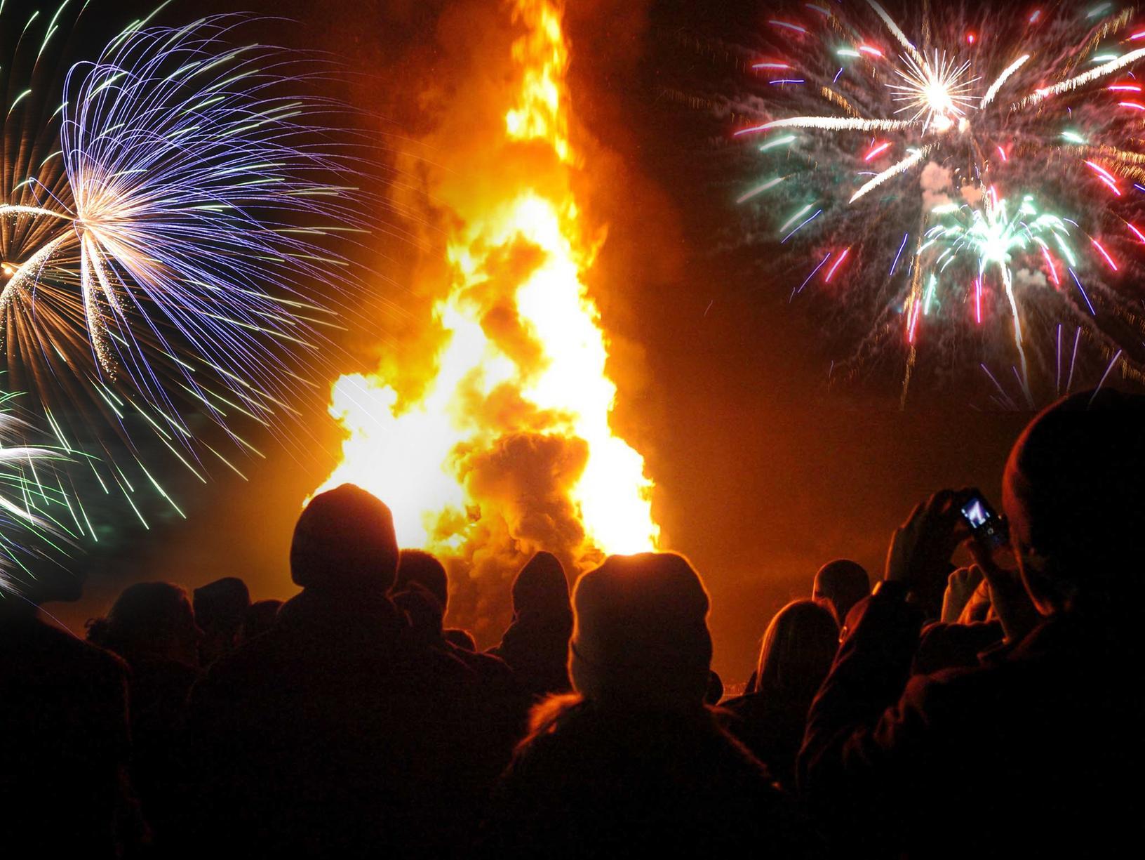 Held on Tuesday, November 5. The bonfire will be lit at 7pm with the fireworks display starting at 7.30pm. Cost: free