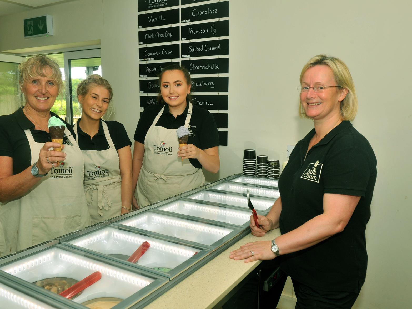 One reviewer said: 'A fab place developed by the farm owners to innovate the way it maximises dairy. The staff are always friendly and the quality of the ice cream is outstanding and they constantly experiment with flavours.'