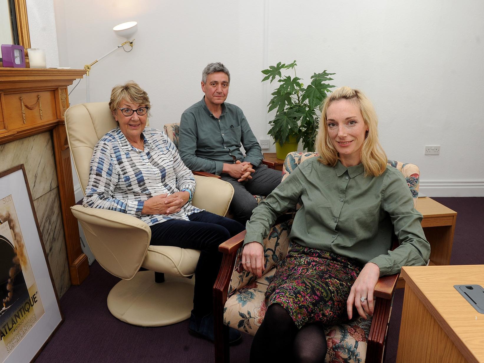 Safer Lives co-founders Rita Ashford, Andy Green and Jenny Greensmit. Picture by Simon Hulme