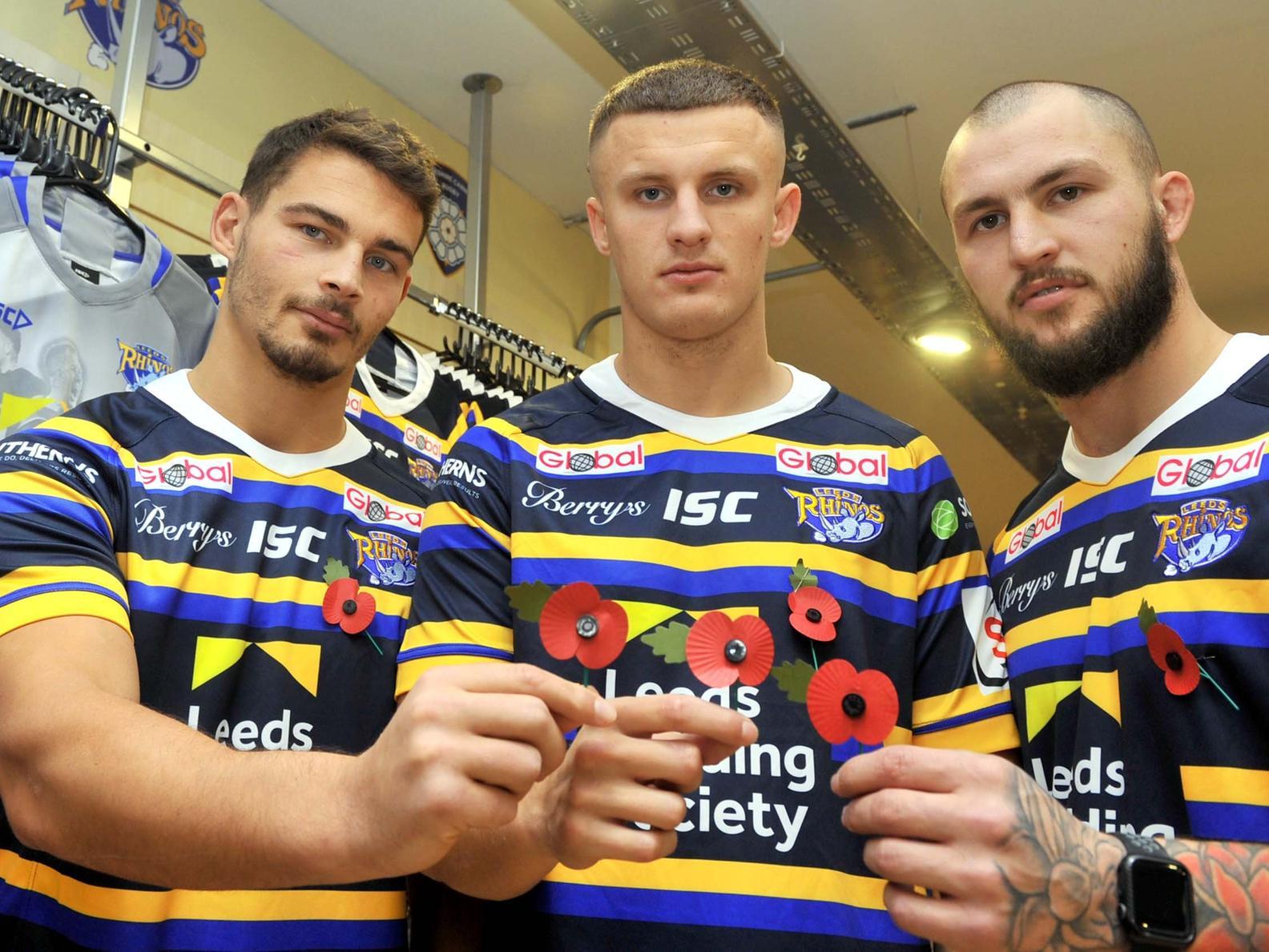 Leeds Rhinos players have backed the 2019 Poppy Appeal.