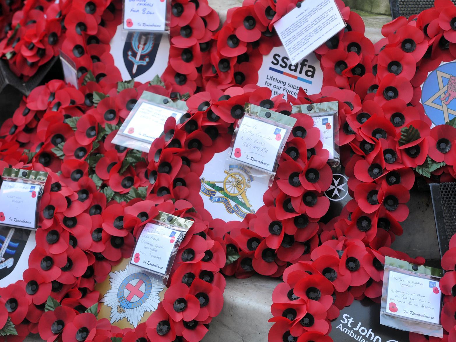 Poppy wreaths.