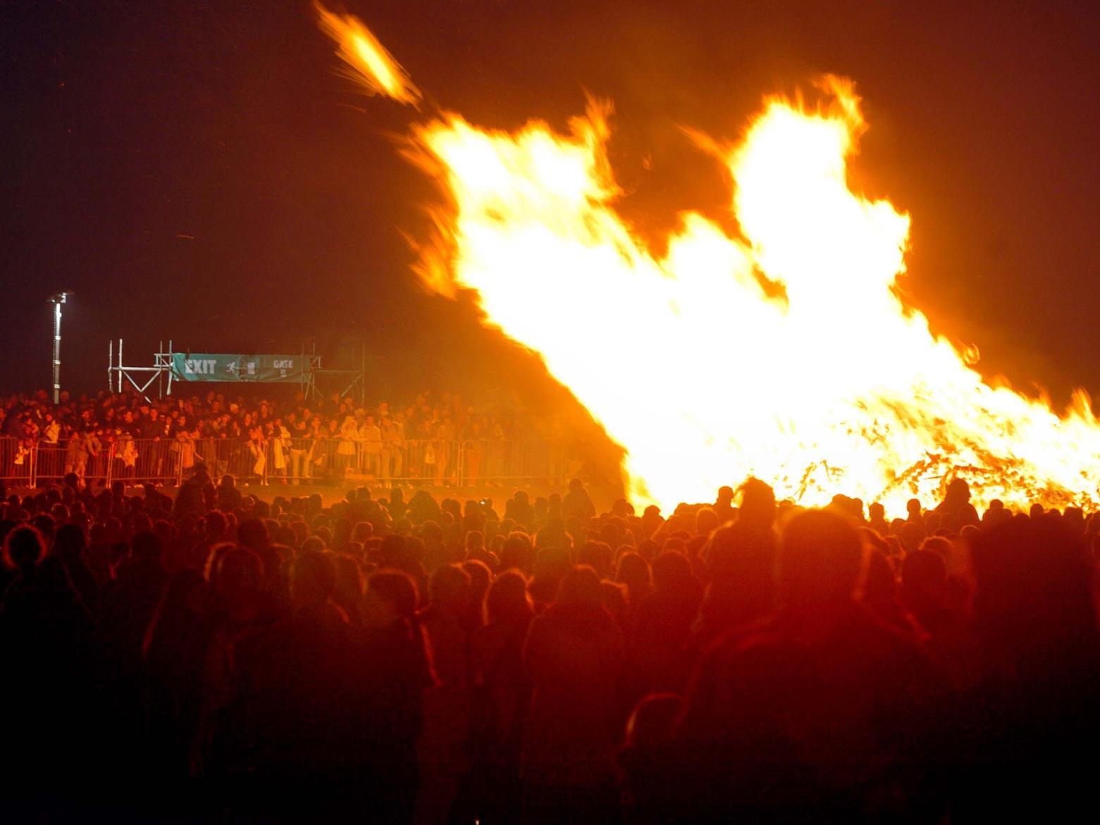 Huge crowds enjoyed the Roundhay Park bonfire and fireworks in the mid-2000s.