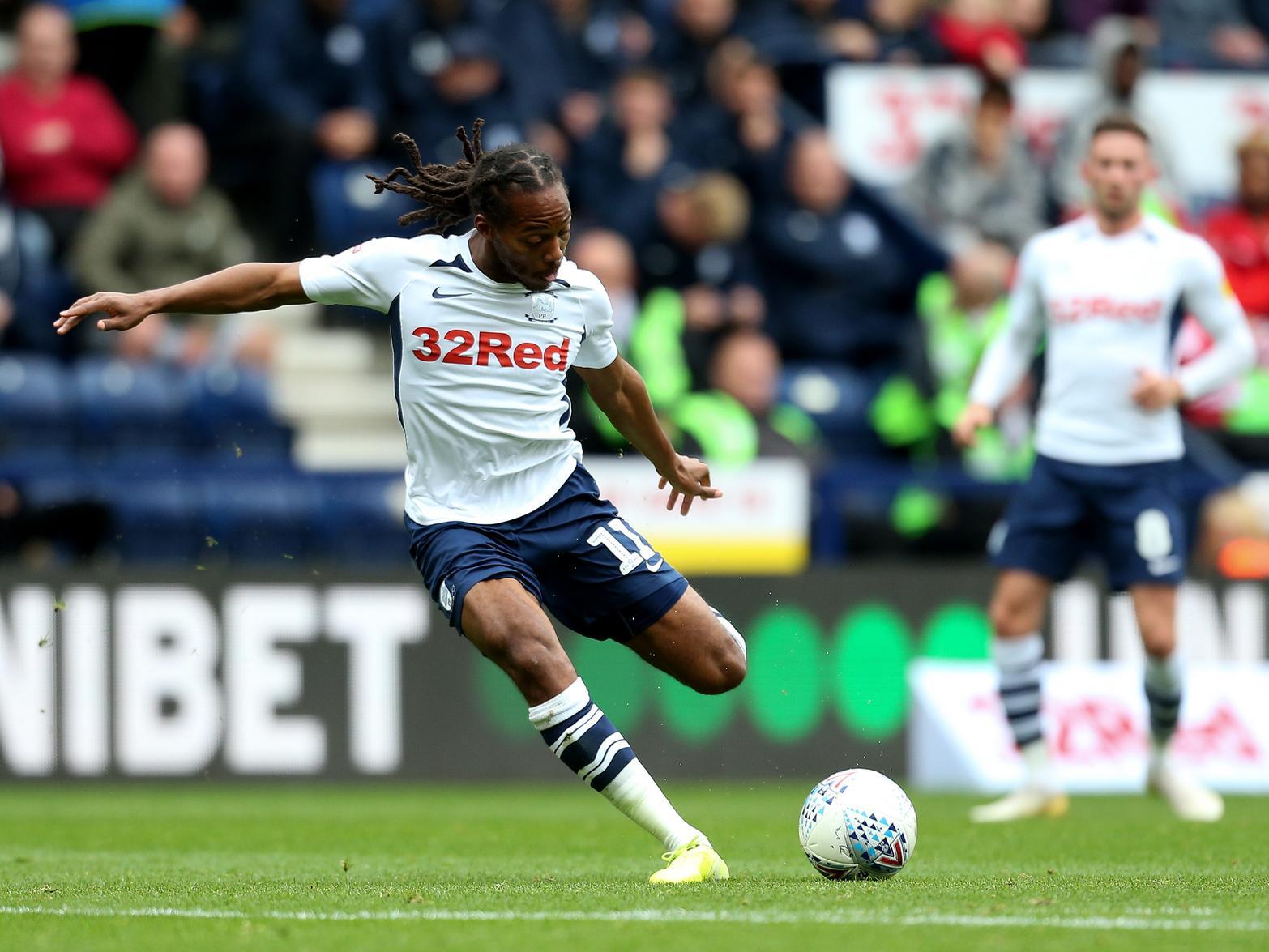 Preston North End's Jamaican attacking midfielder is another with four assists so far this Championship campaign. Photo by Lewis Storey/Getty Images.