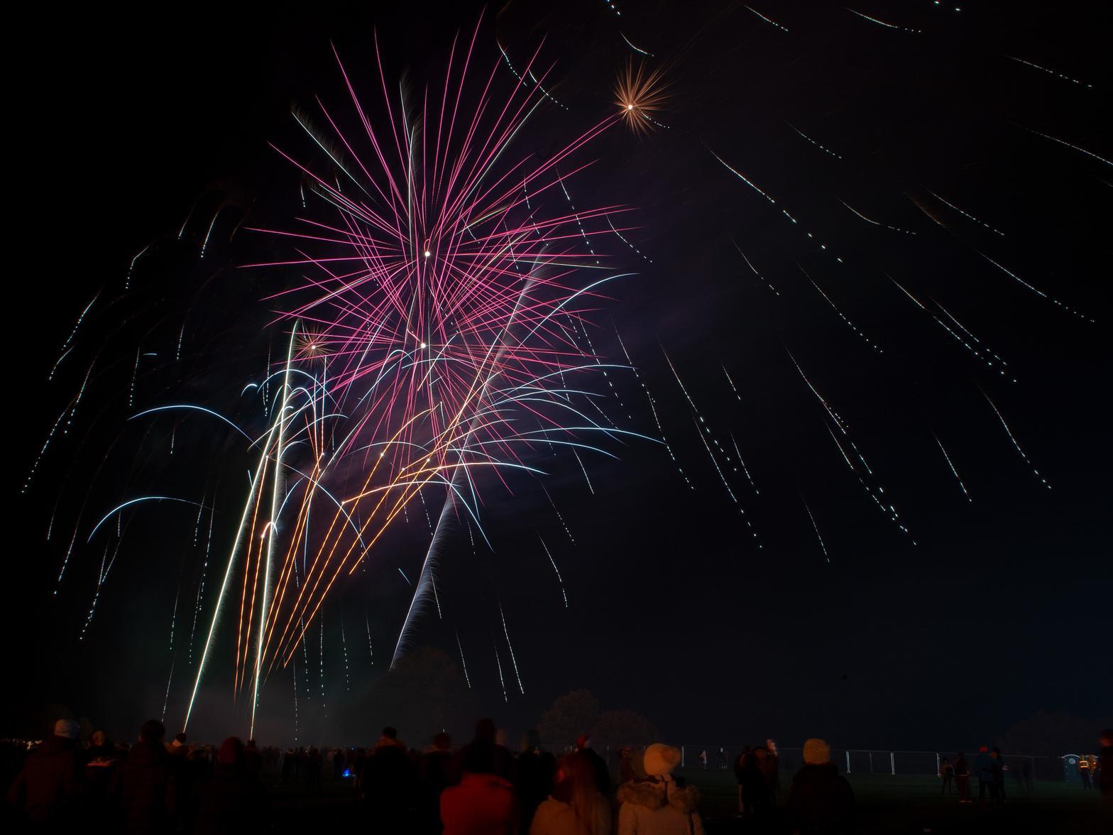 The fireworks wowed the crowds. cc Bruce Rollinson
