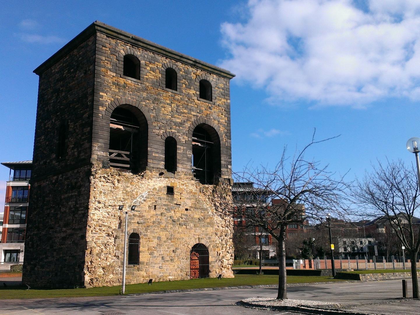Dating back to 1850, the Lifting Tower acts as a visible reminder of the city's rail heritage. 'It was one of a pair that stood either side of the old viaduct running into the Leeds Central railway station.