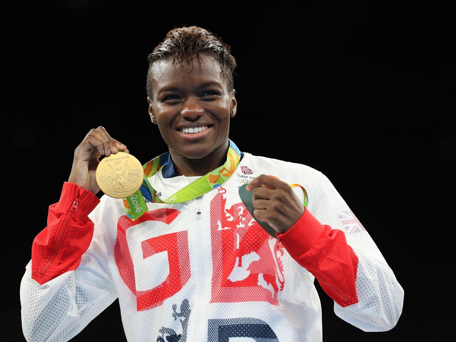 Nicola Adams celebrates Olympic gold in Rio. PIC: Owen Humphreys/PA Wire