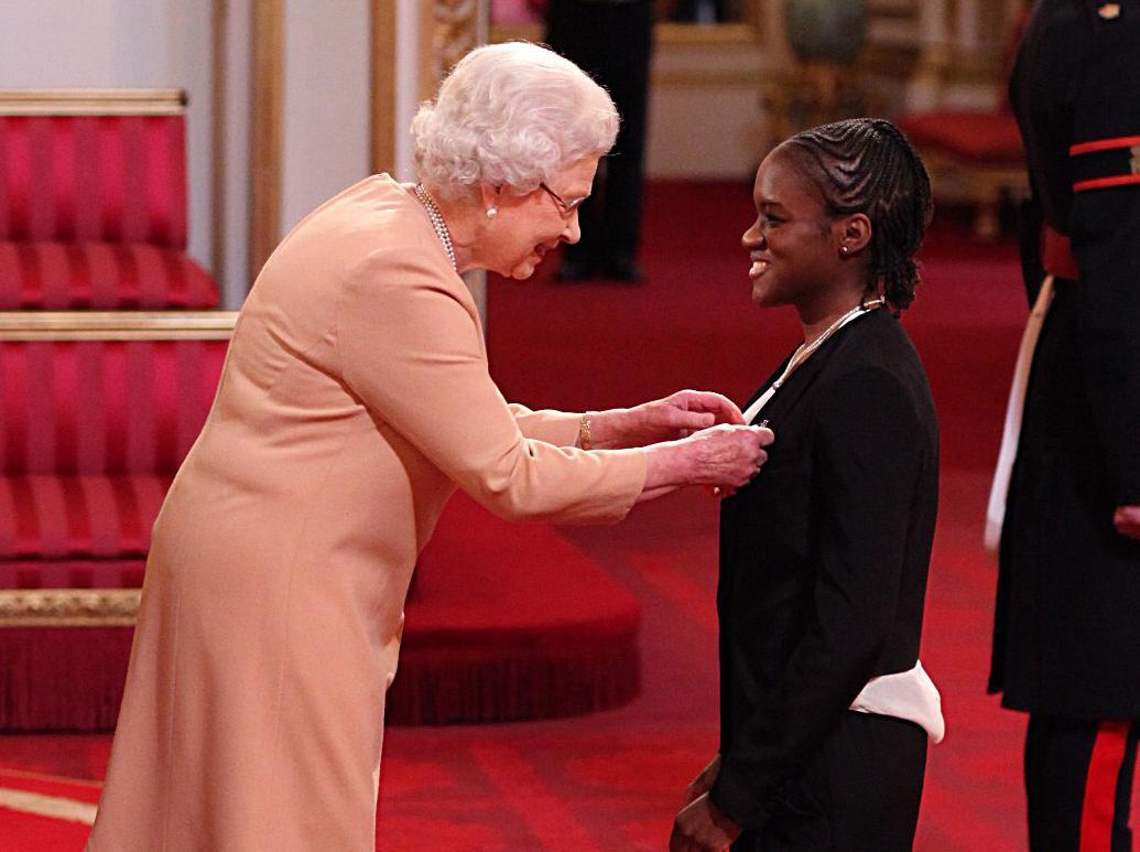 in 2013 came a visit to Buckingham Palace to receive the MBE.