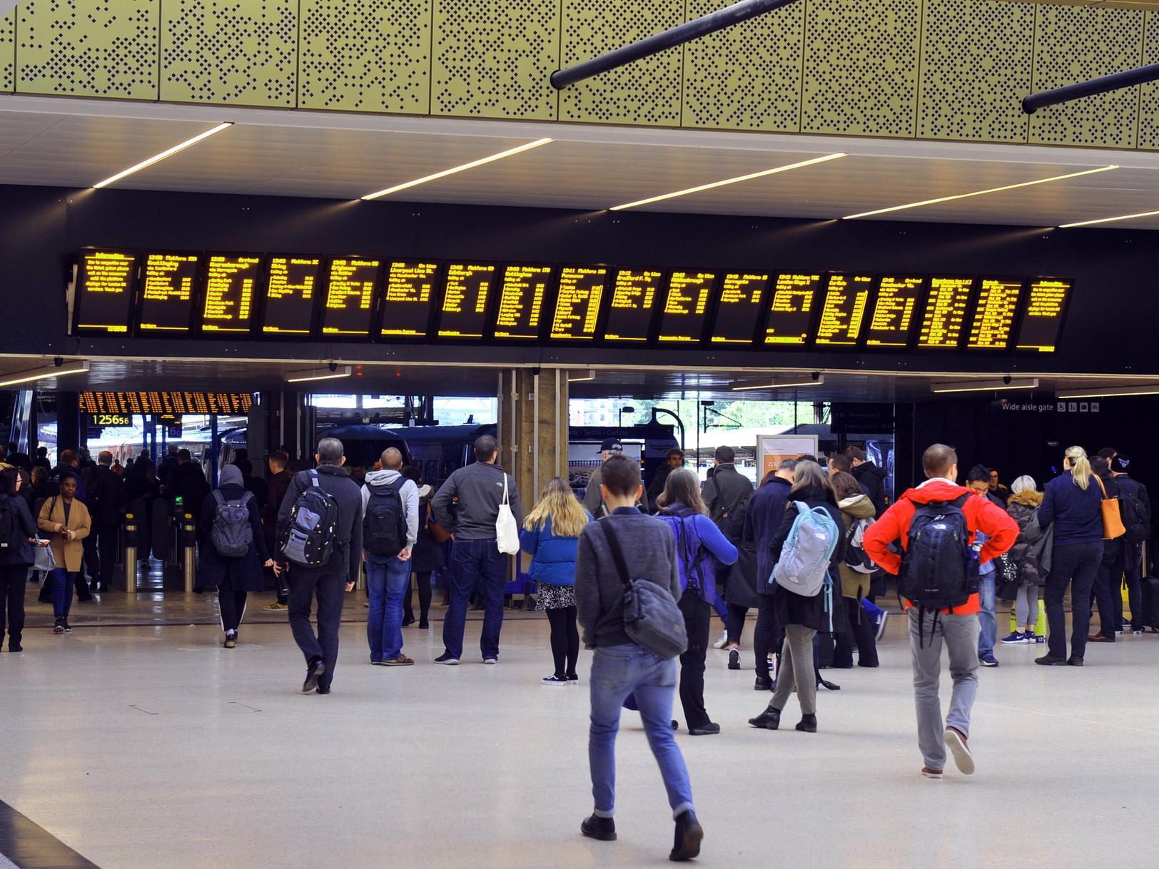 There is major disruption to services from Leeds to London after a person was hit by a train