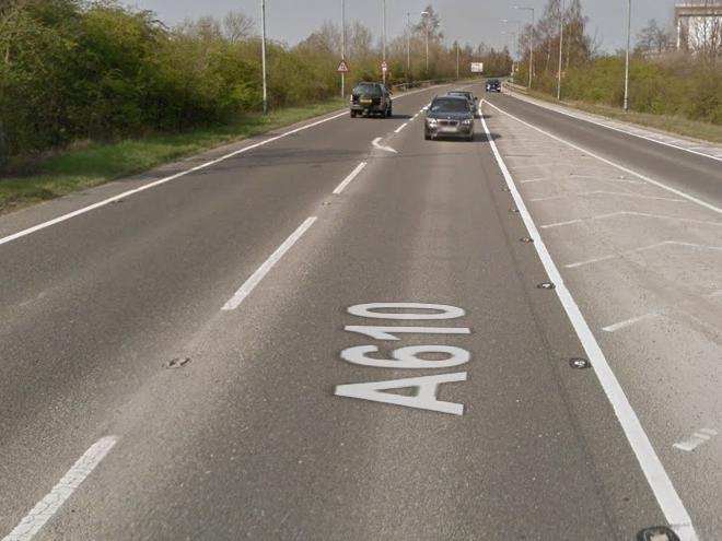 Road closure on A610 Kimberley/Eastwood Bypass, Eastwood, at the Langley Mill and Eastwood interchange, due to concrete repairs by Notts County Council. Delays likely until November 16, 2019.