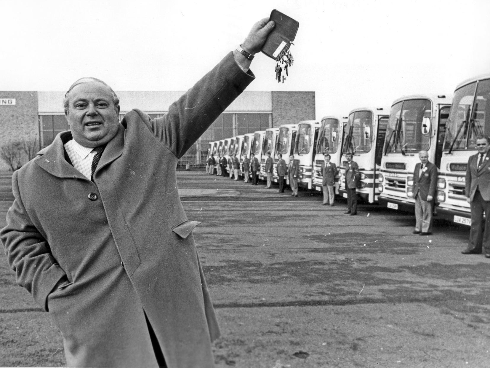 Wallace Arnold takes delivery of 21 new coaches built by Plaxtons.