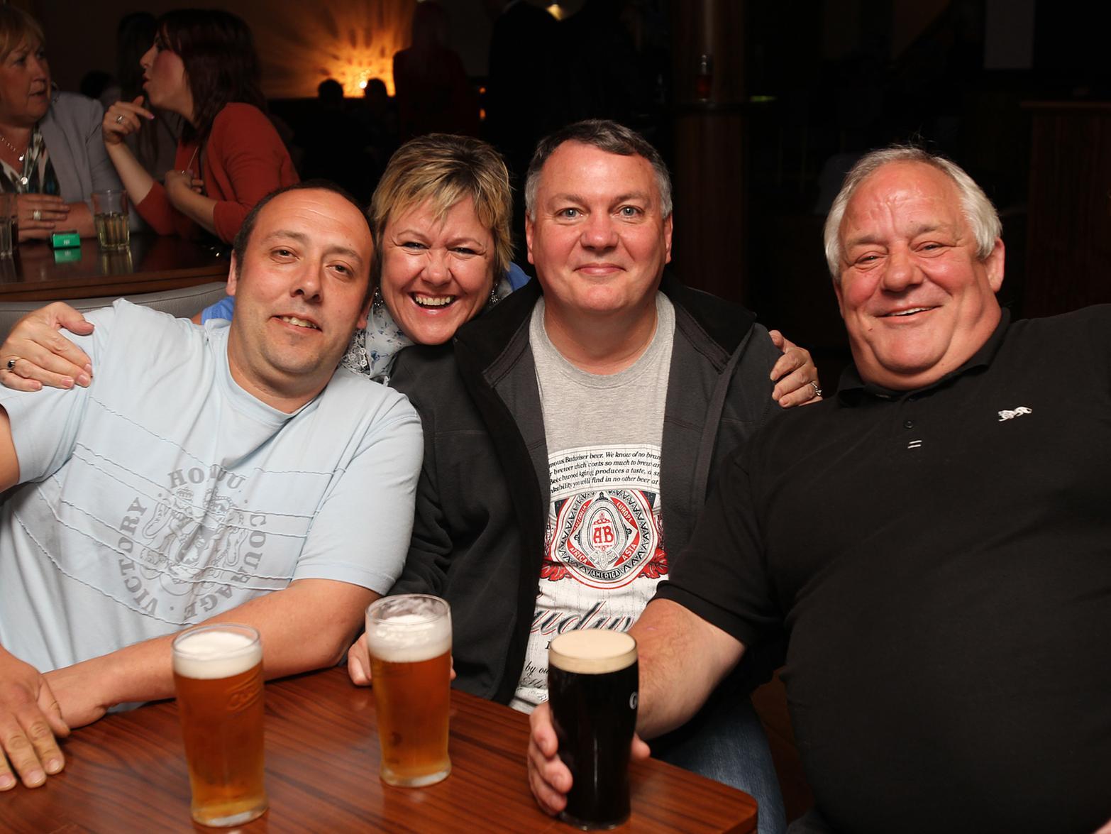 Bob, Nicola, Dunny and Alan on the town in 2012.