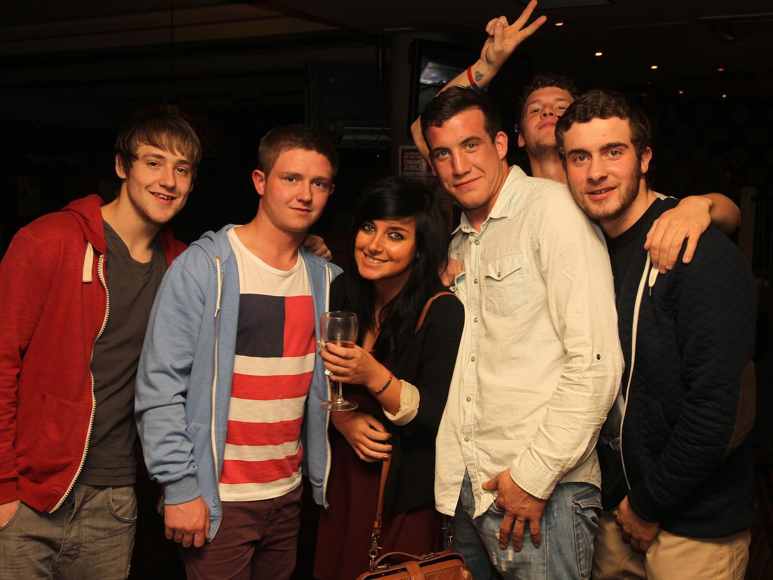 Stuart, Fillip, Jade, Peter, Elliott and Higgins on the town back in 2012