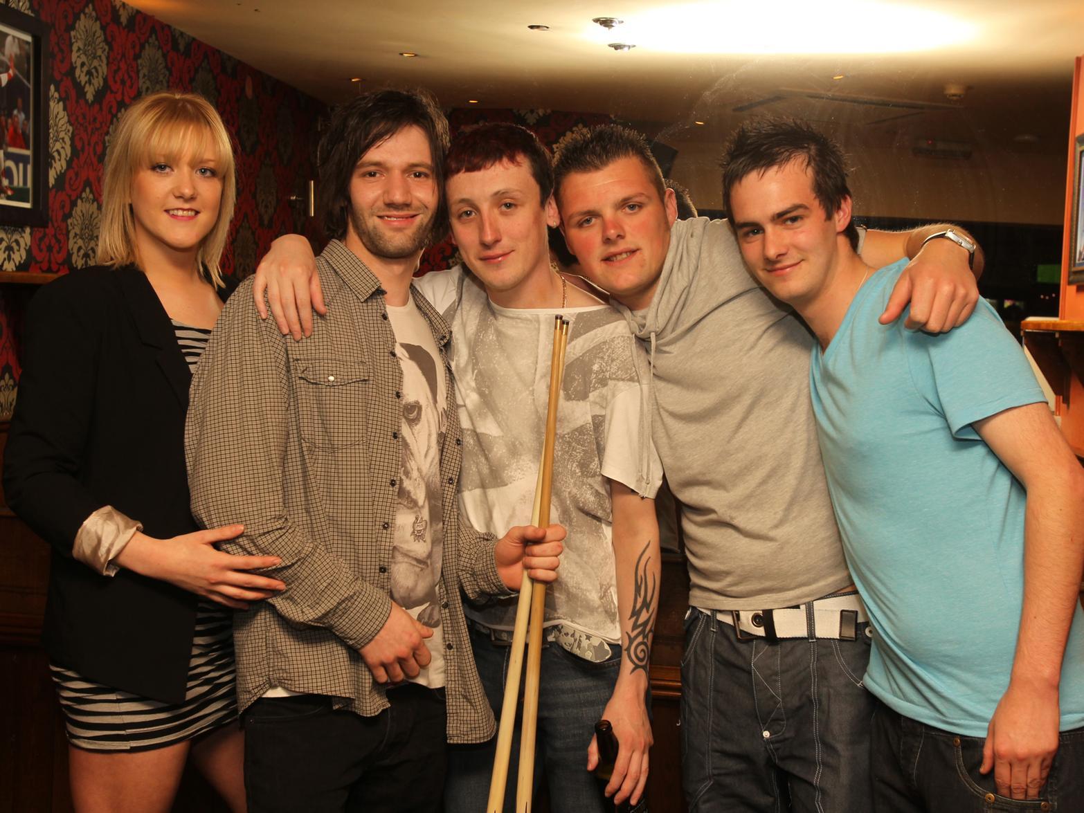 Back in 2012 Olivia, Kenny, Phil, Craig and Luke on the town