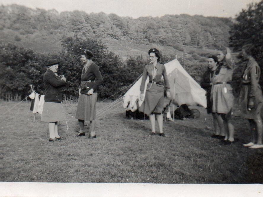 Westborough Guides at Camp 1948.