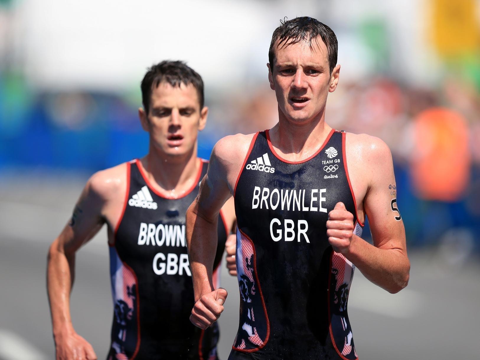 The Brownlee brothers competing at the Rio 2016 Olympic Games