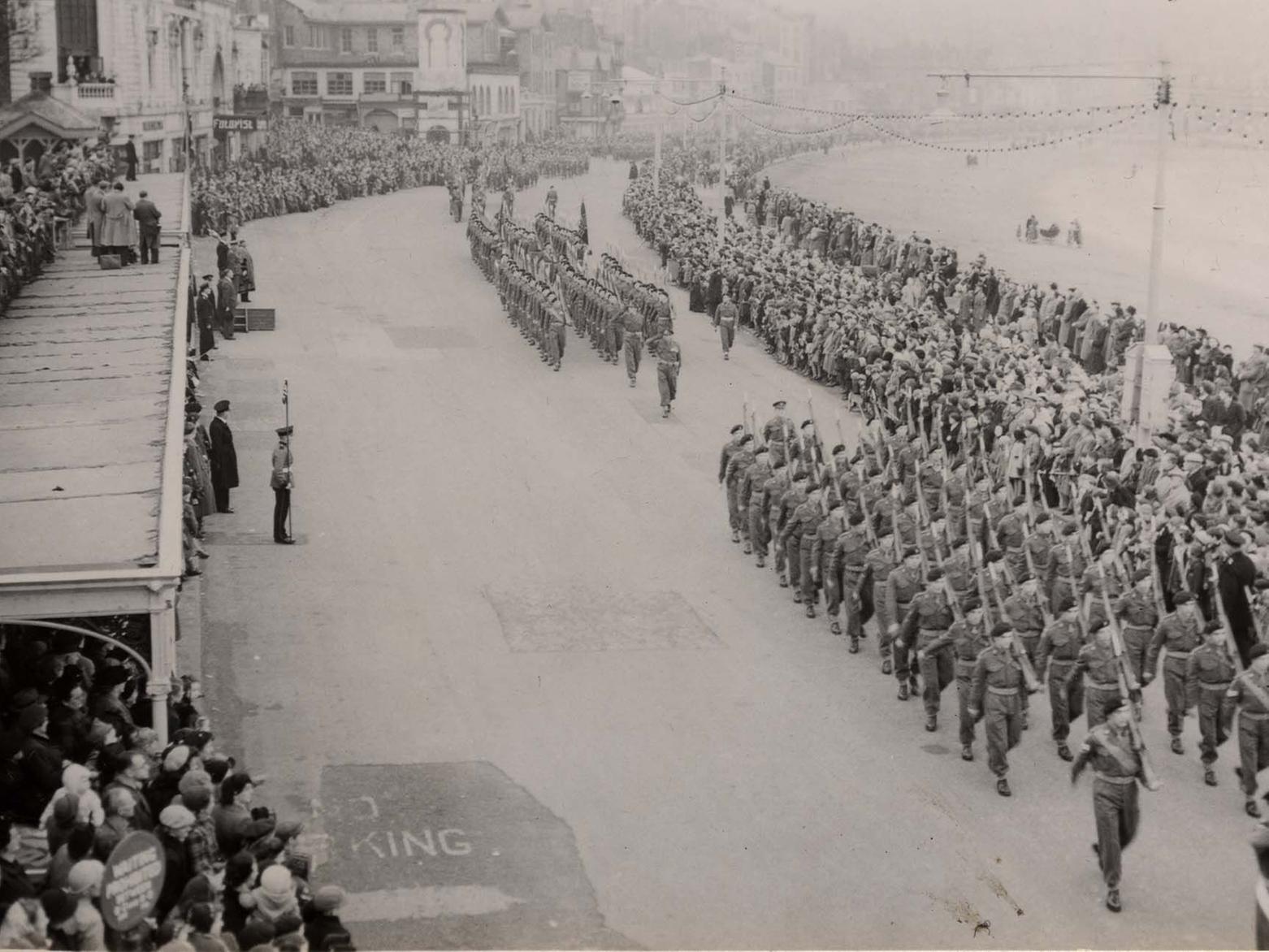 Freedom March through Scarborough, Green Howards, 1st Bn, 17.02.1953