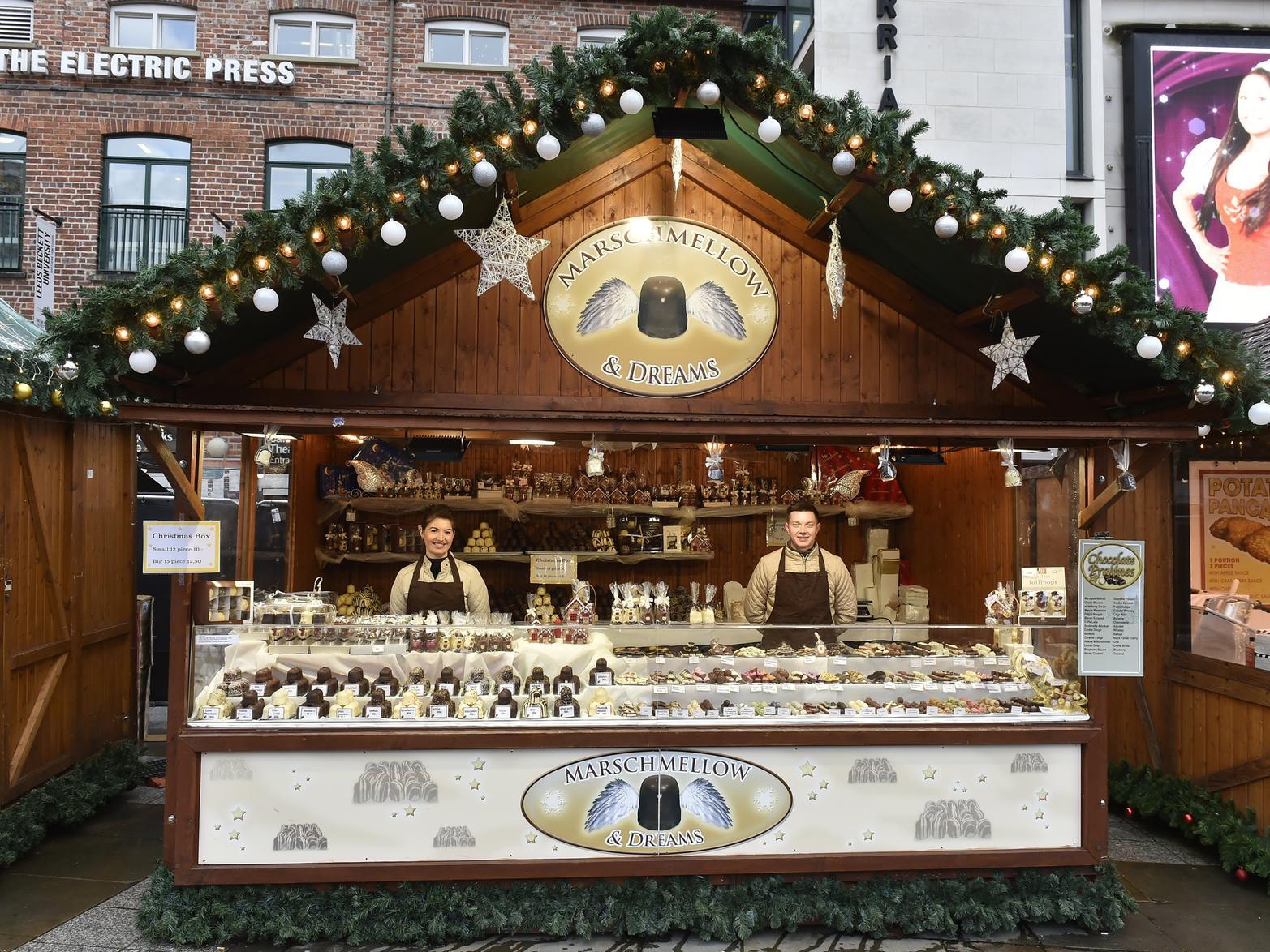 There are plenty of authentic German foods and drinks to choose from in the Leeds German Market.