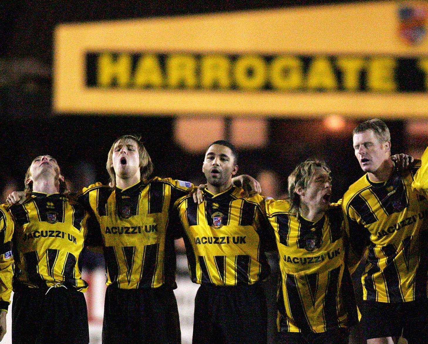 Harrogate Town lose a penalty-shoot out against Torquay United at Wetherby Road.